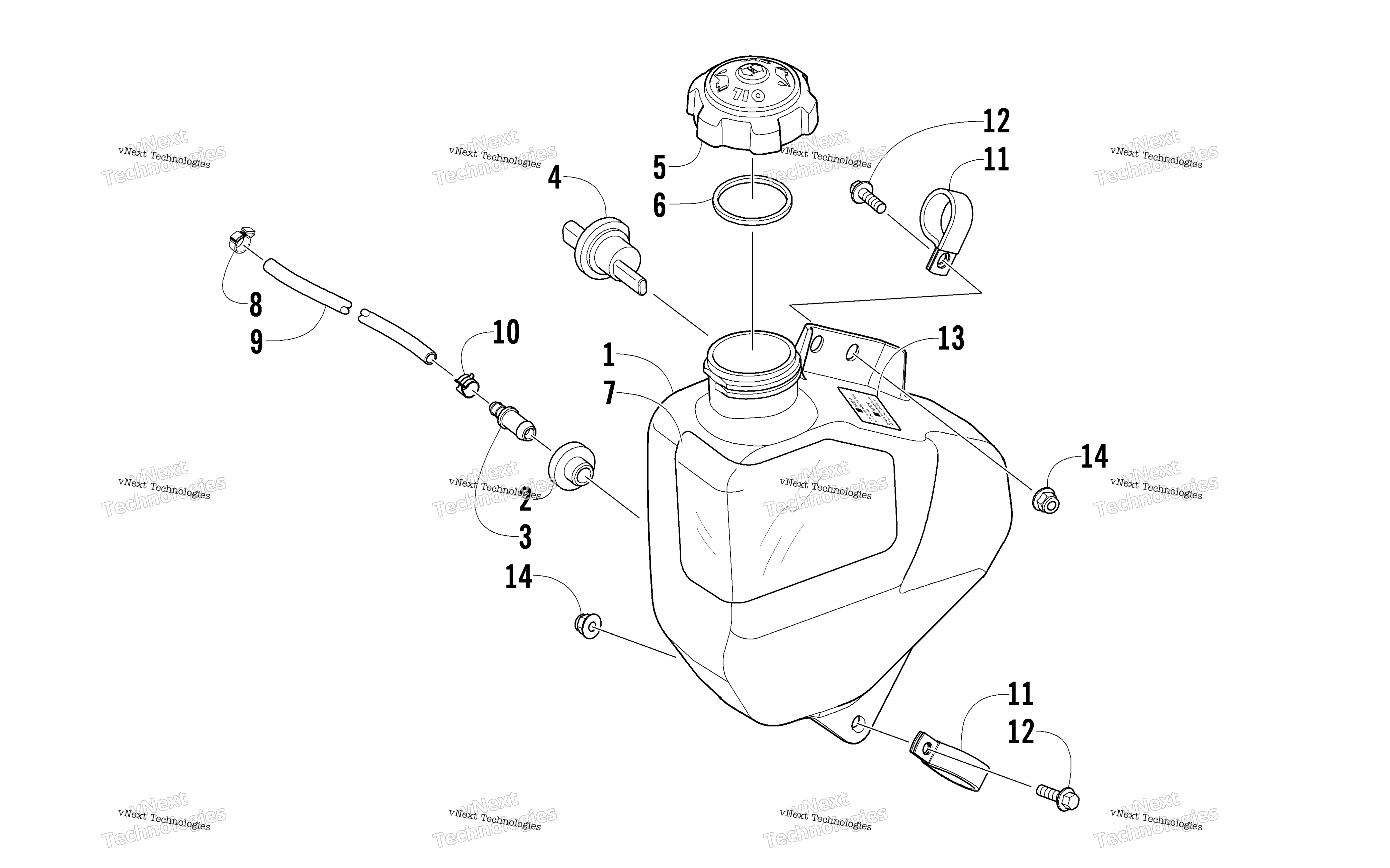 масляный Tank Assembly