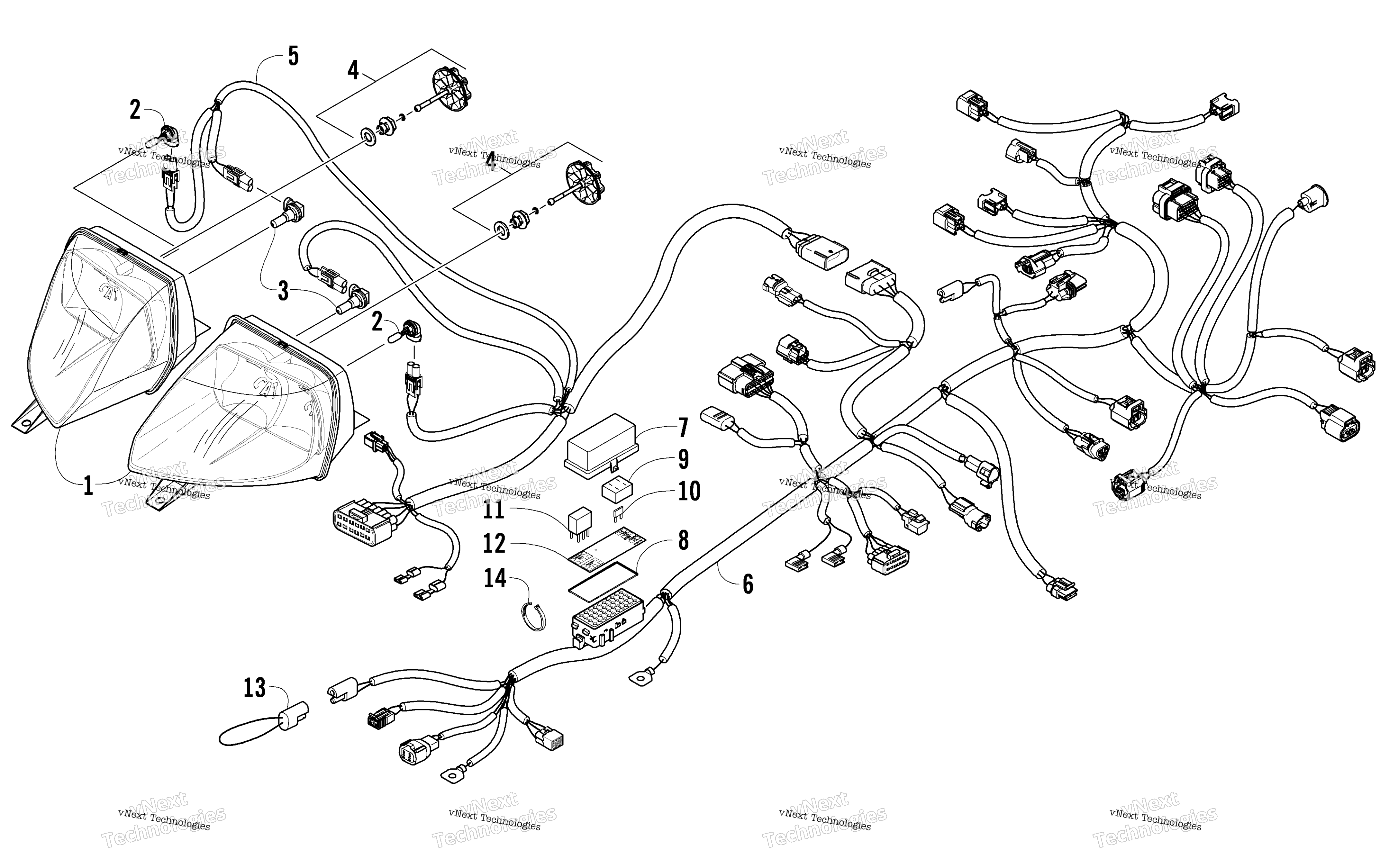 Фара And Wiring Assemblies