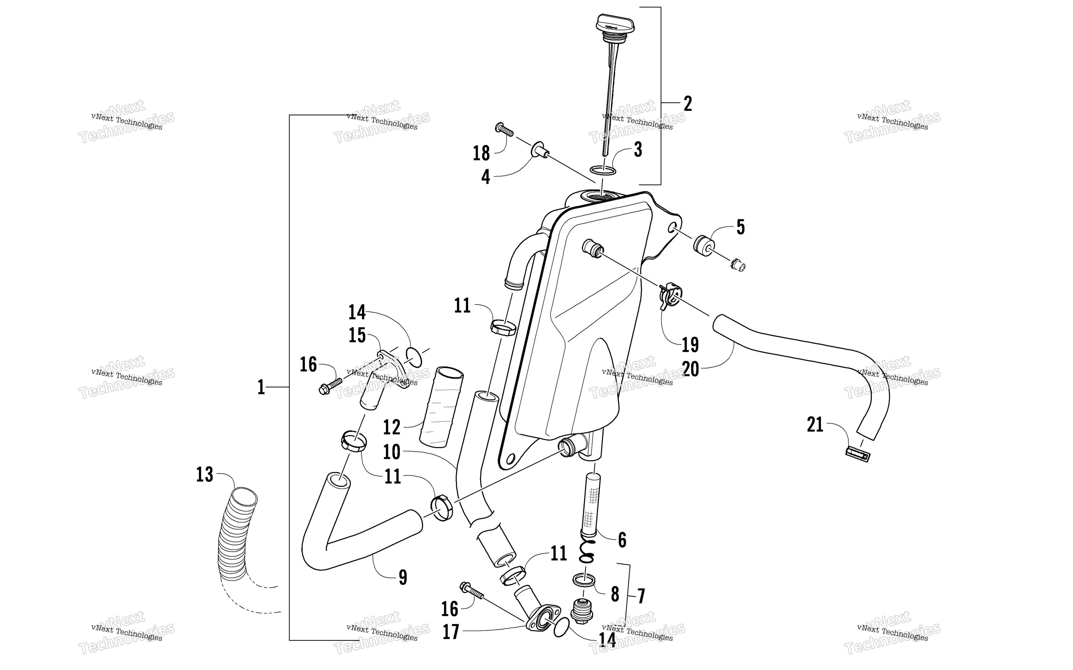 масляный Tank Assembly