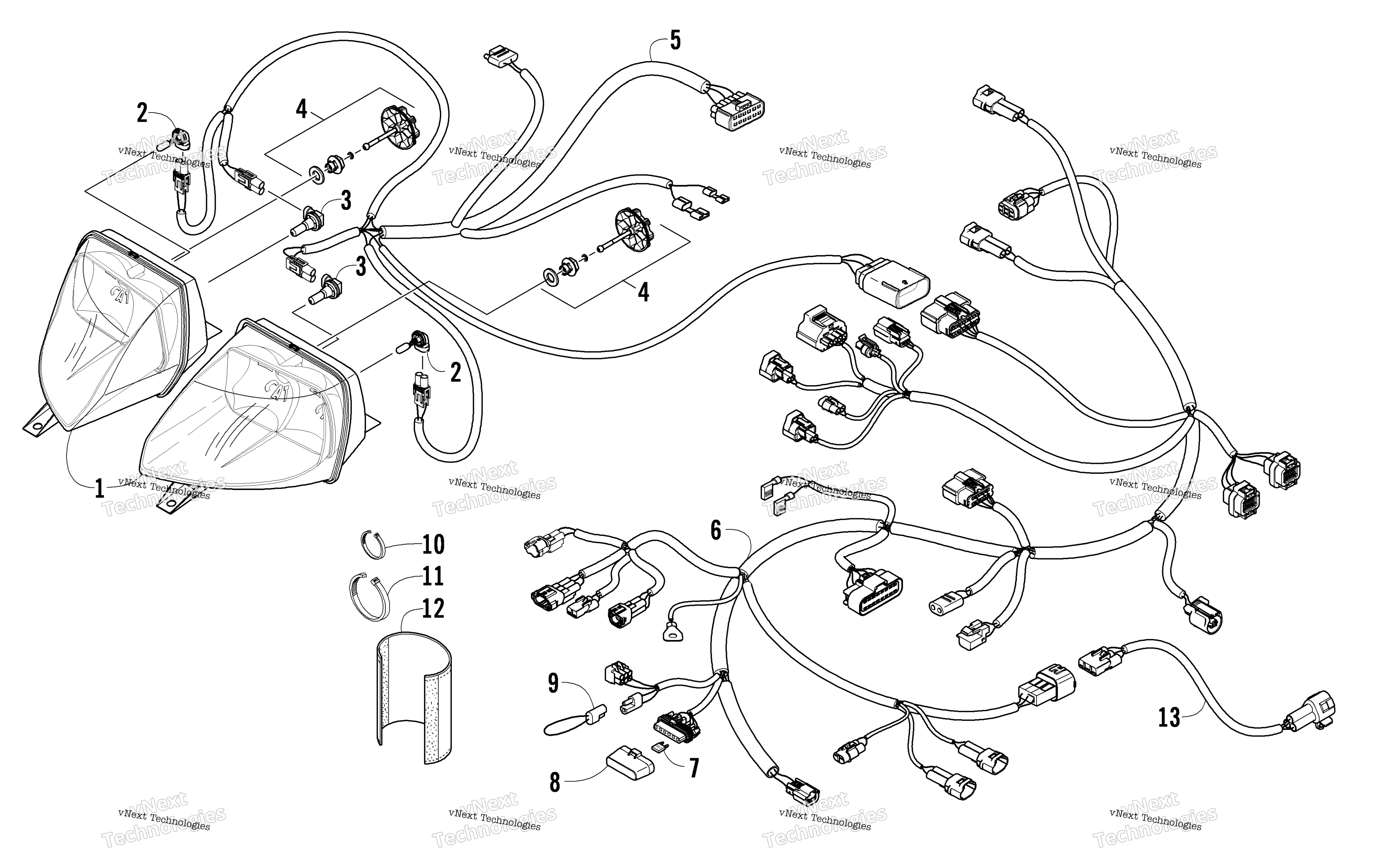 Фара And Wiring Assemblies