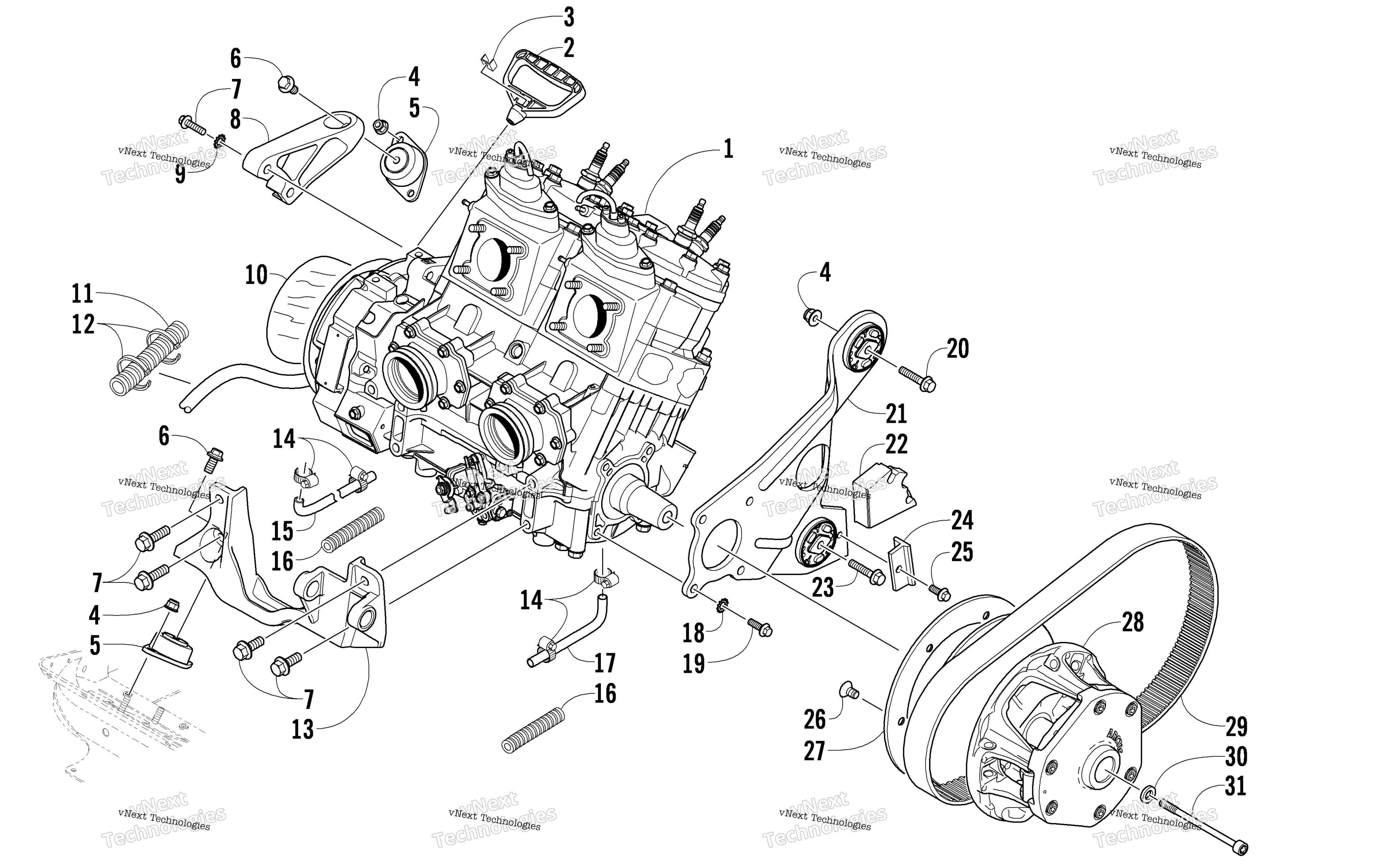 Двигатель And Related Parts