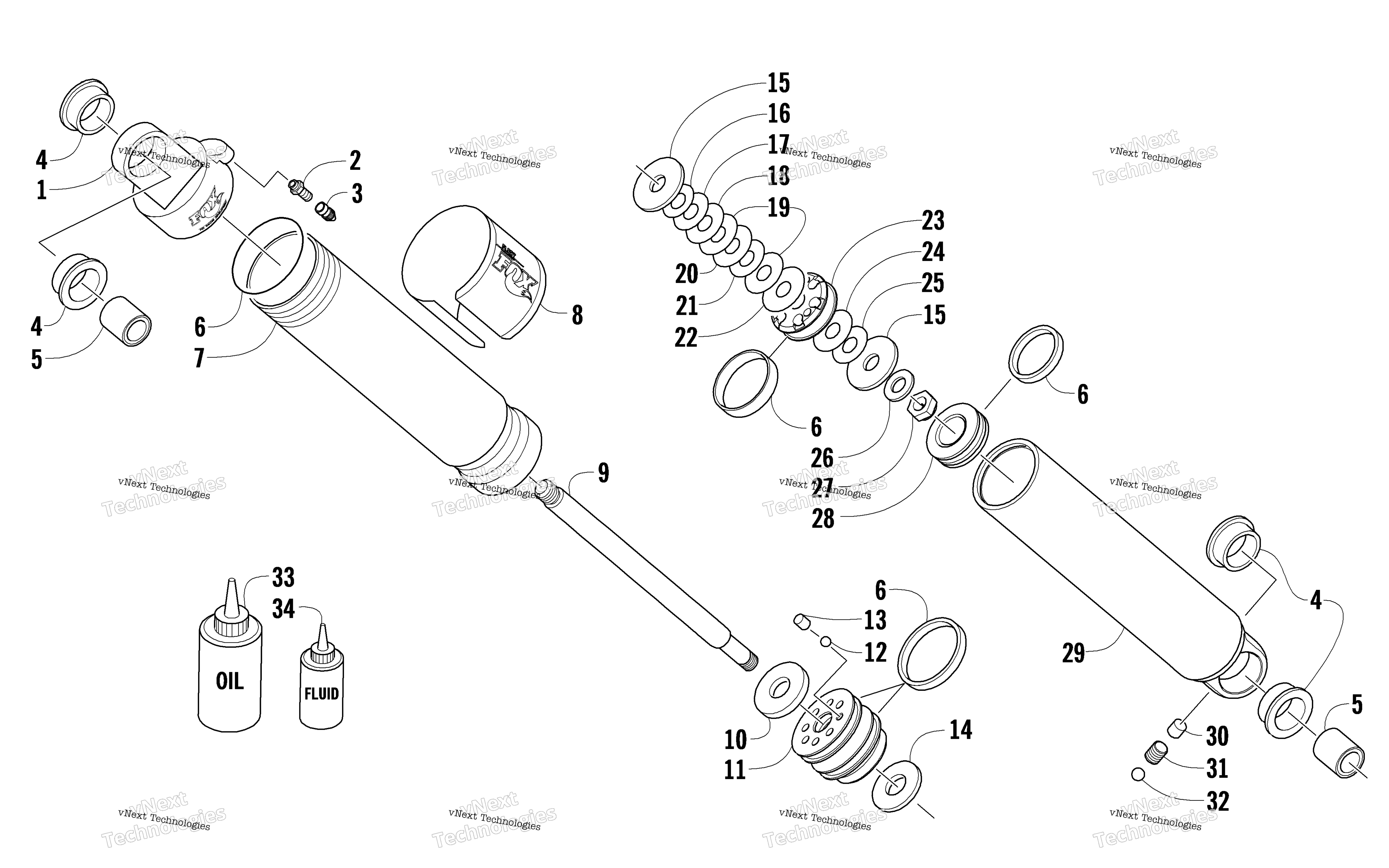 Задняя часть Suspension Rear Arm Shock Absorber