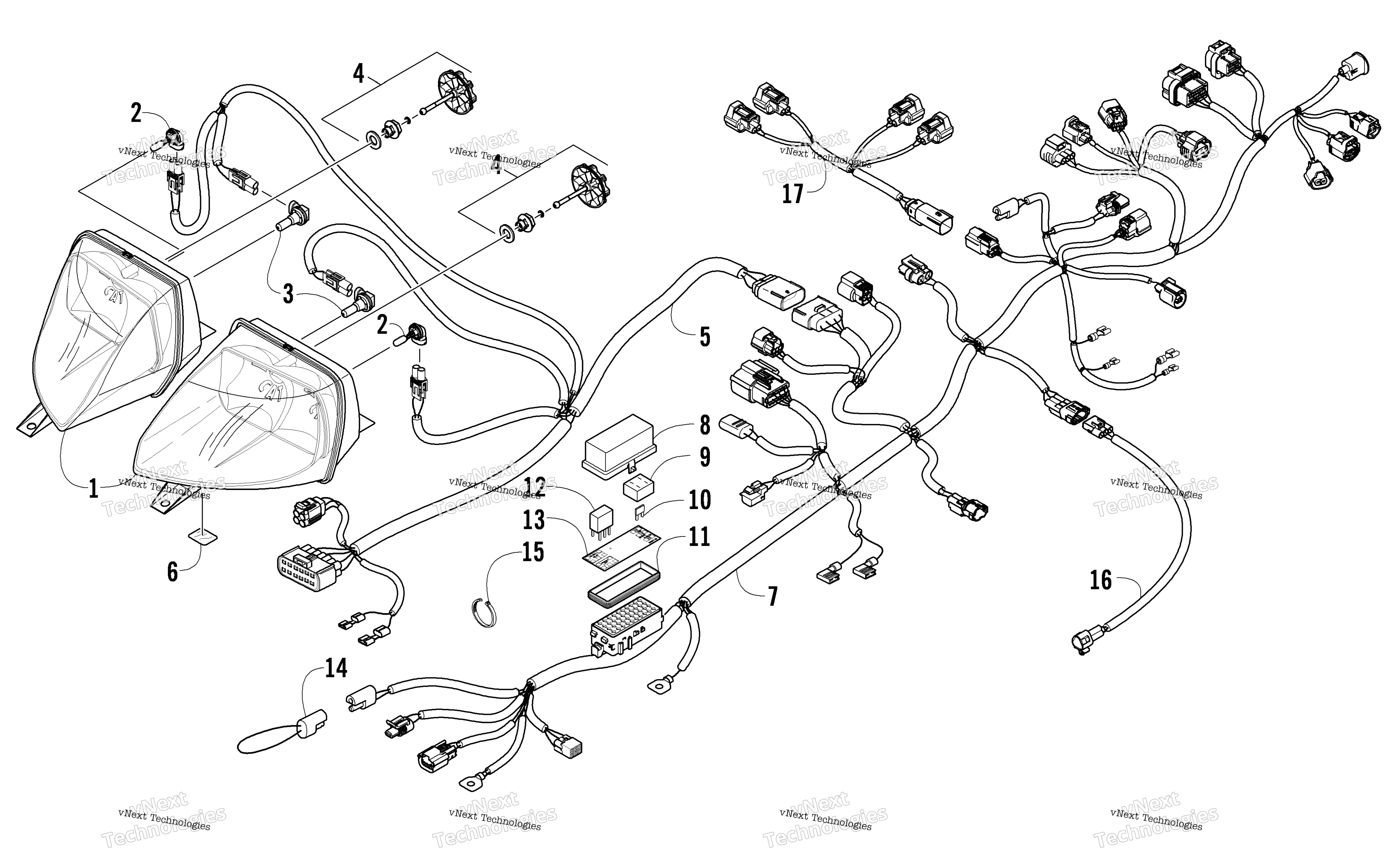 Фара And Wiring Assemblies