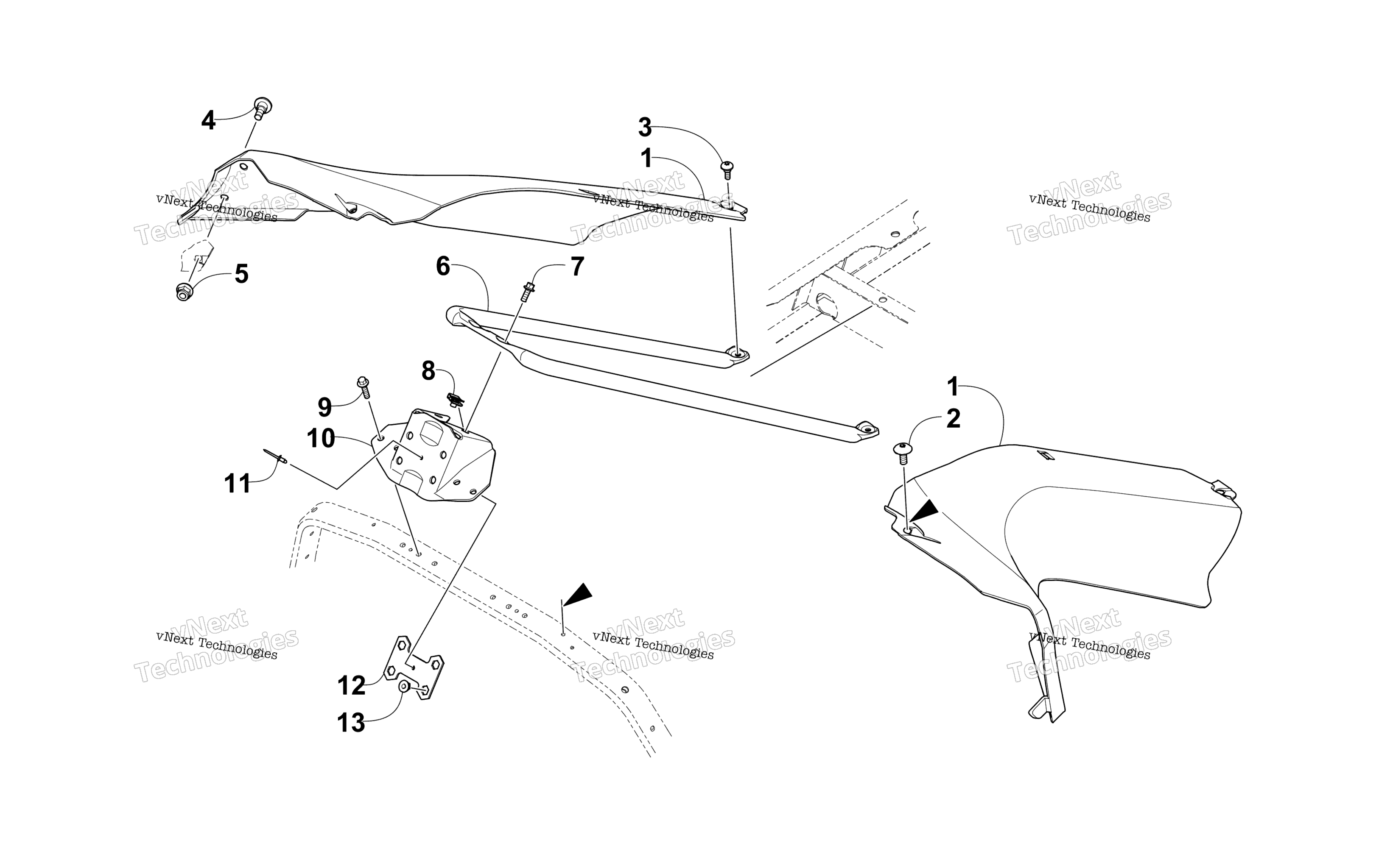 Сиденье Support Assembly