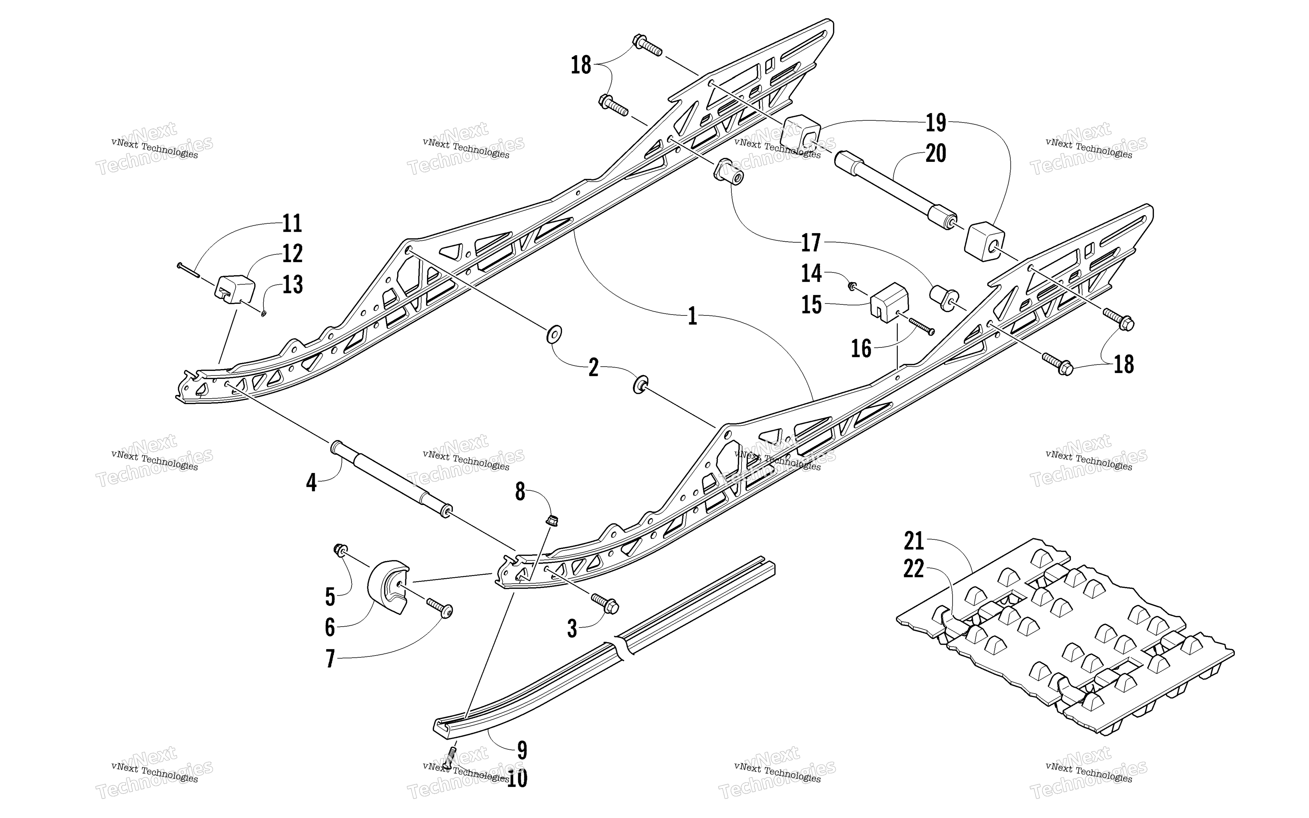Slide Rail и Track узел