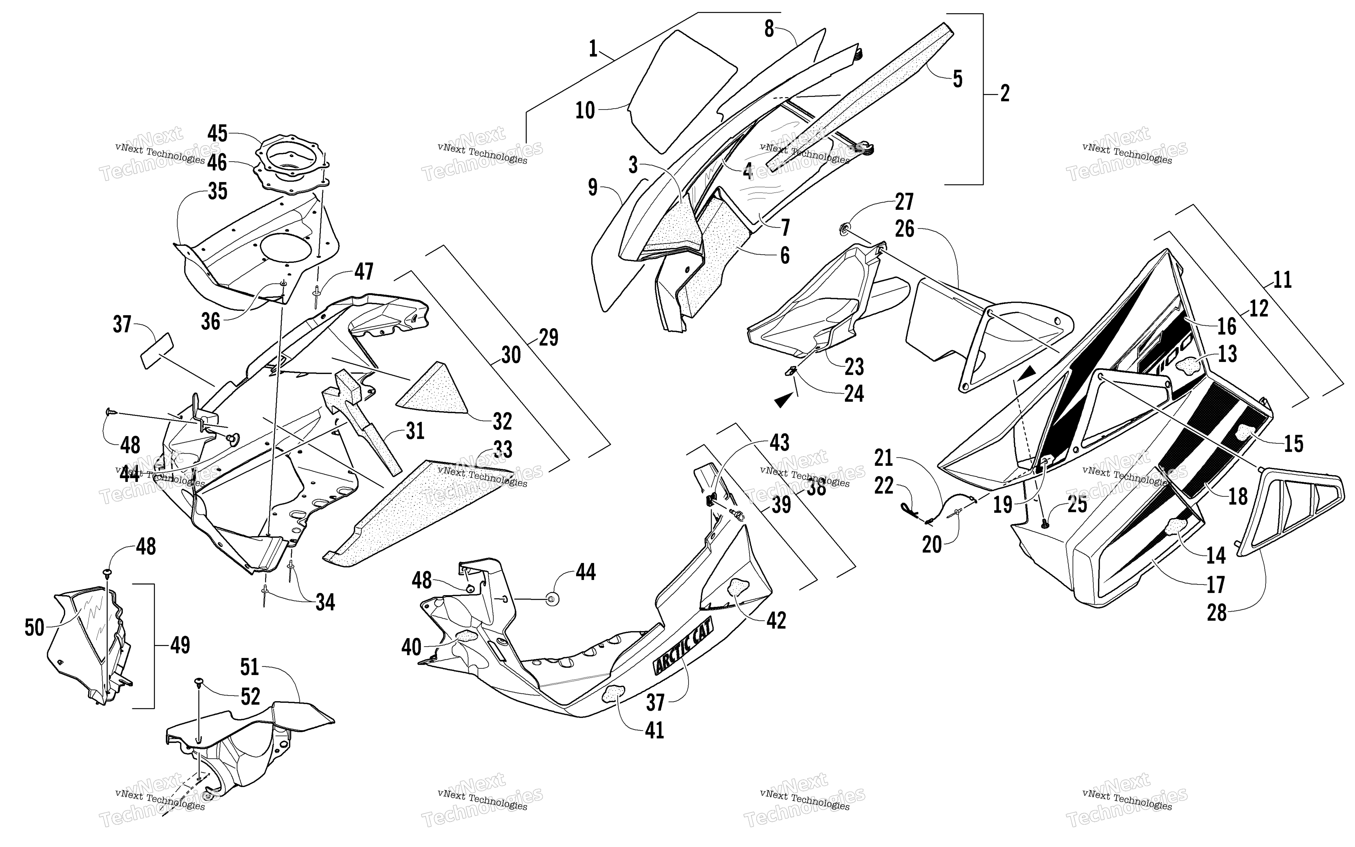 Skid Plate и Side панель узел