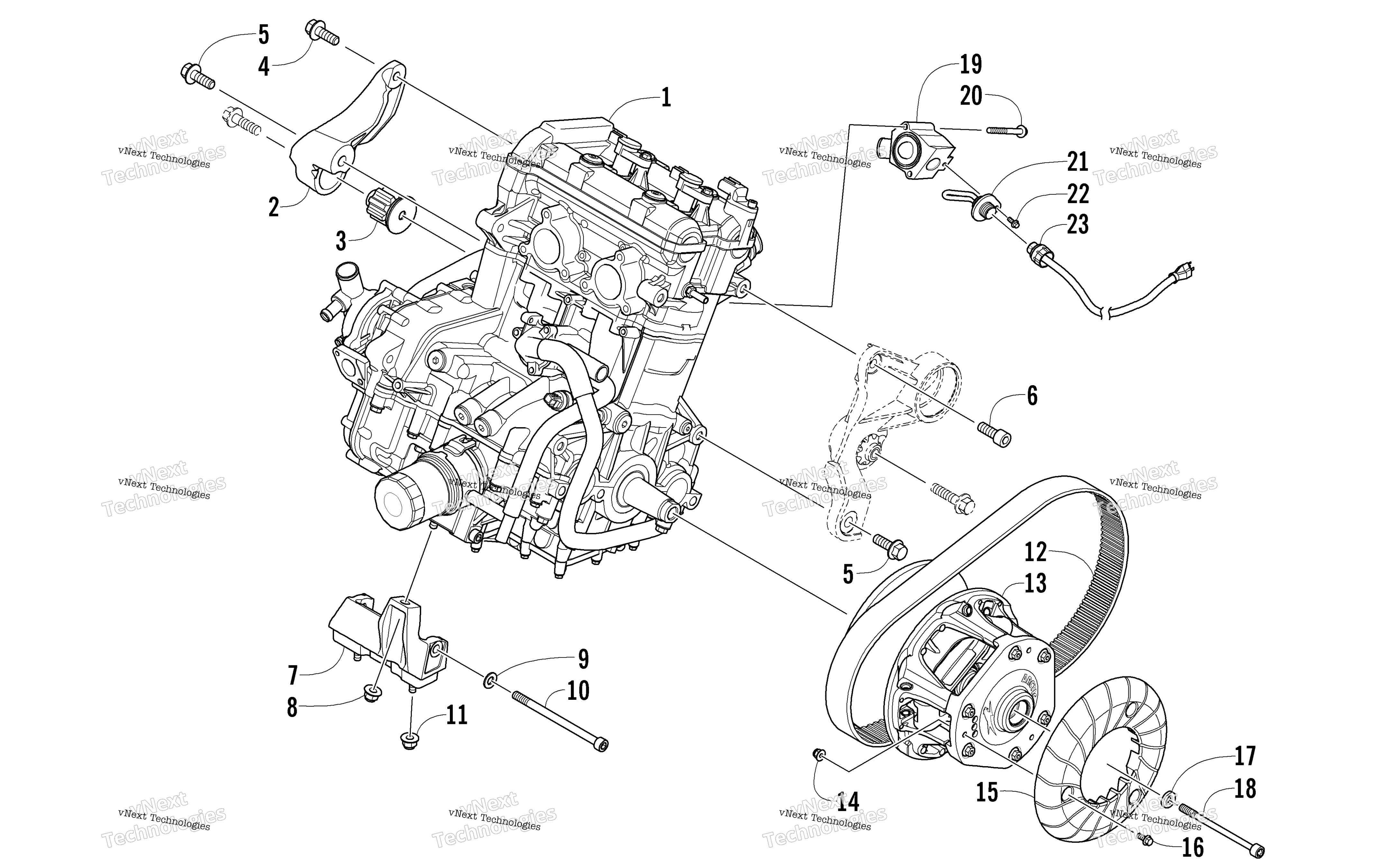 Двигатель And Related Parts