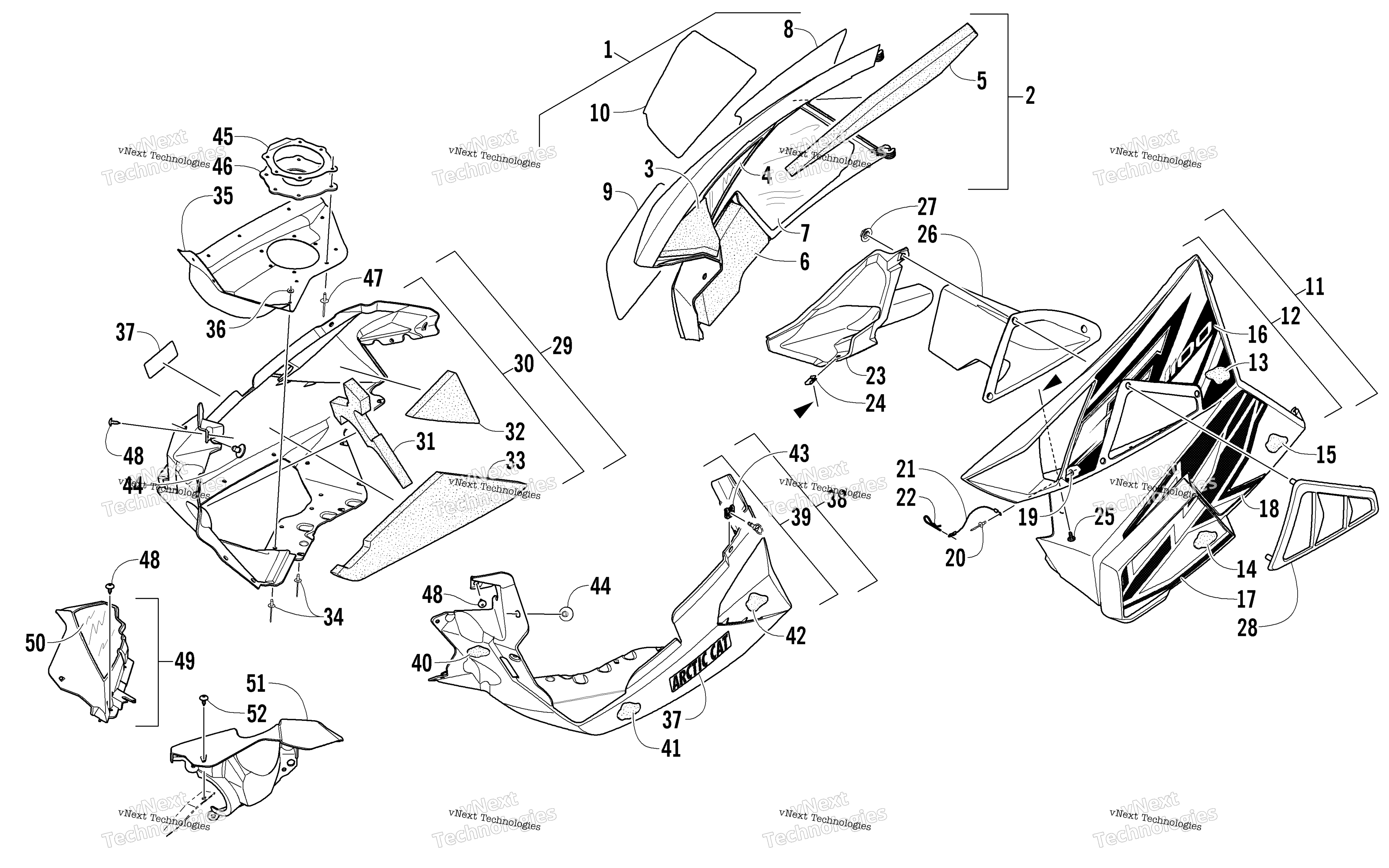 Skid Plate и Side панель узел
