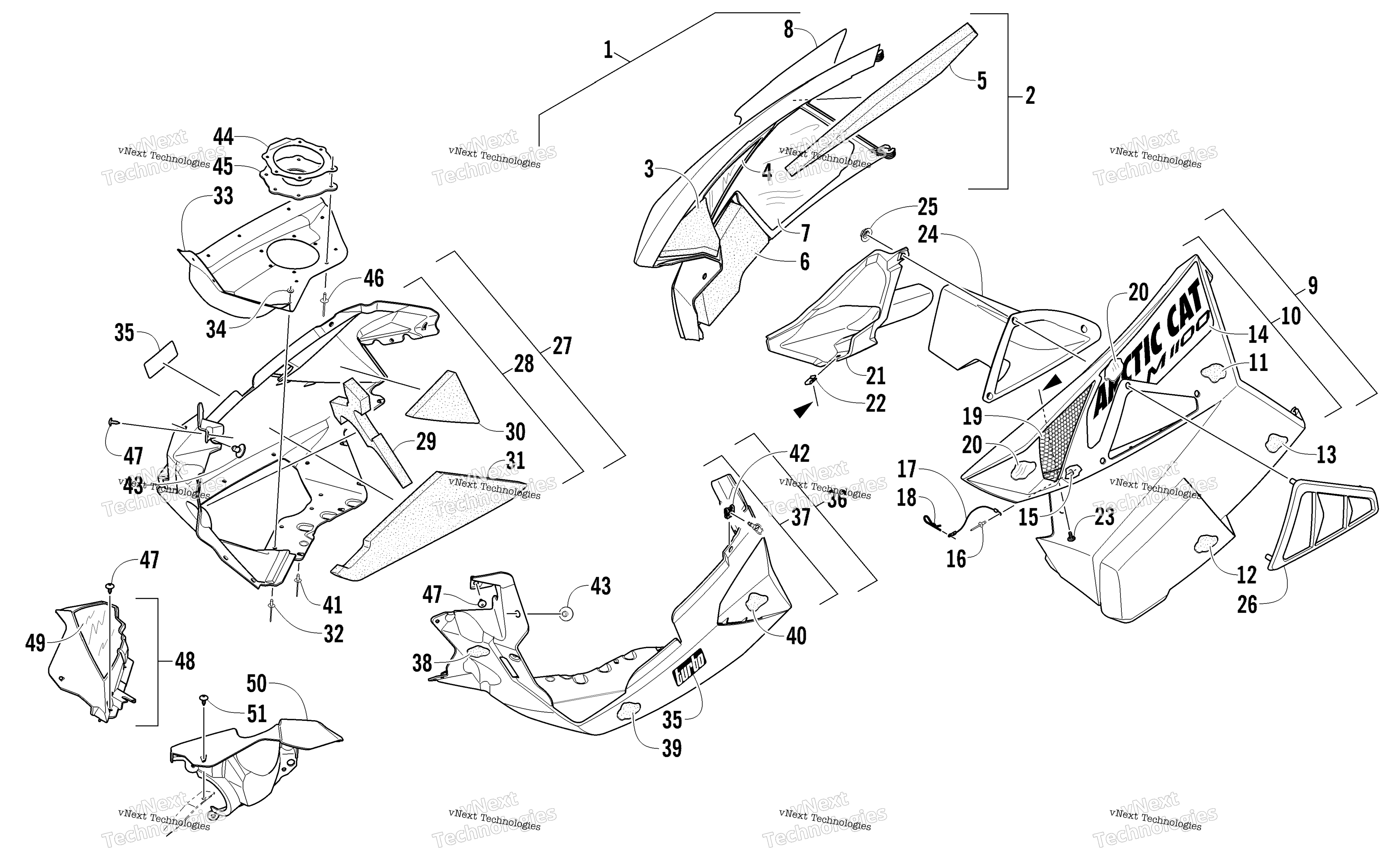 Skid Plate и Side панель узел