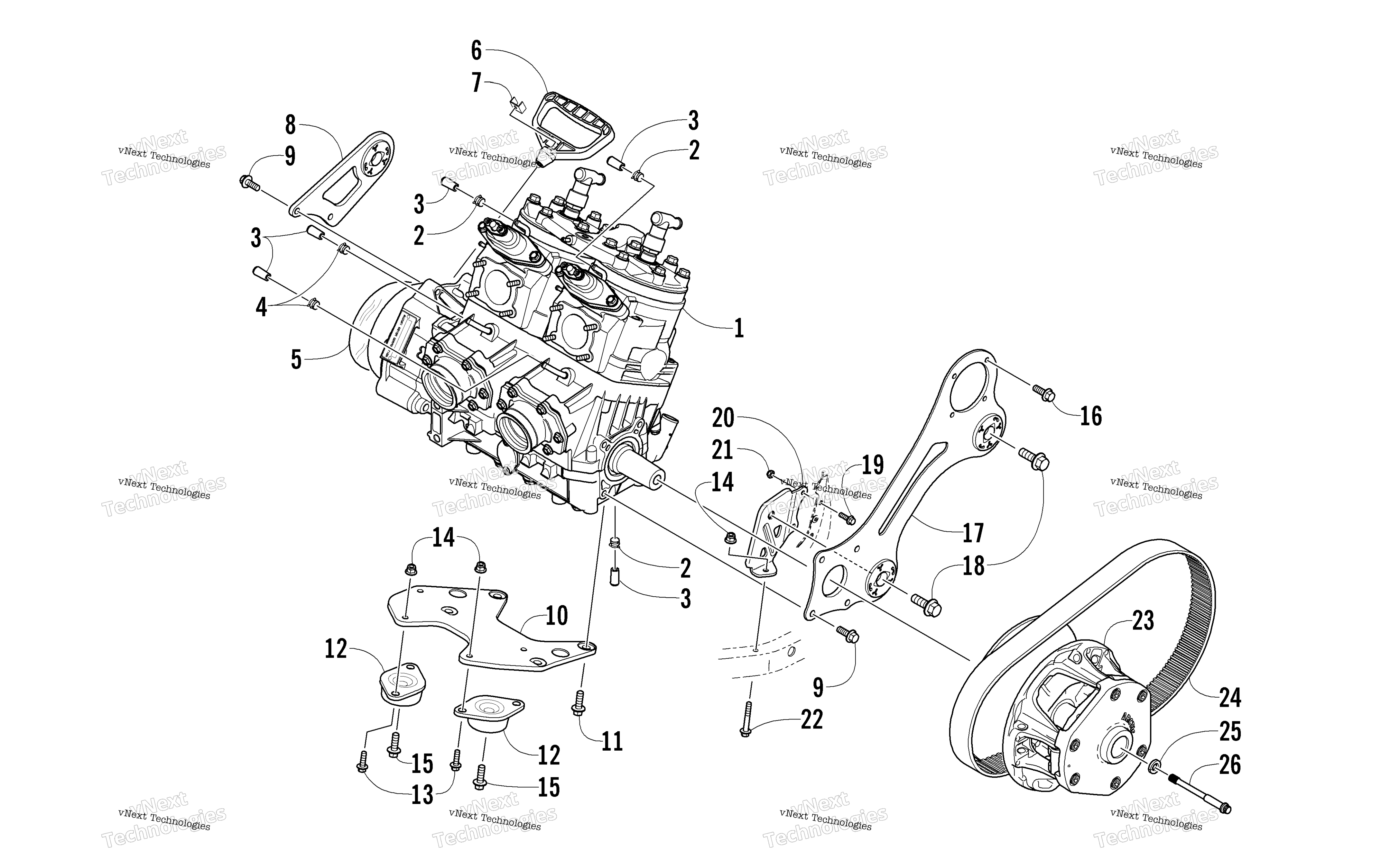 Двигатель And Related Parts