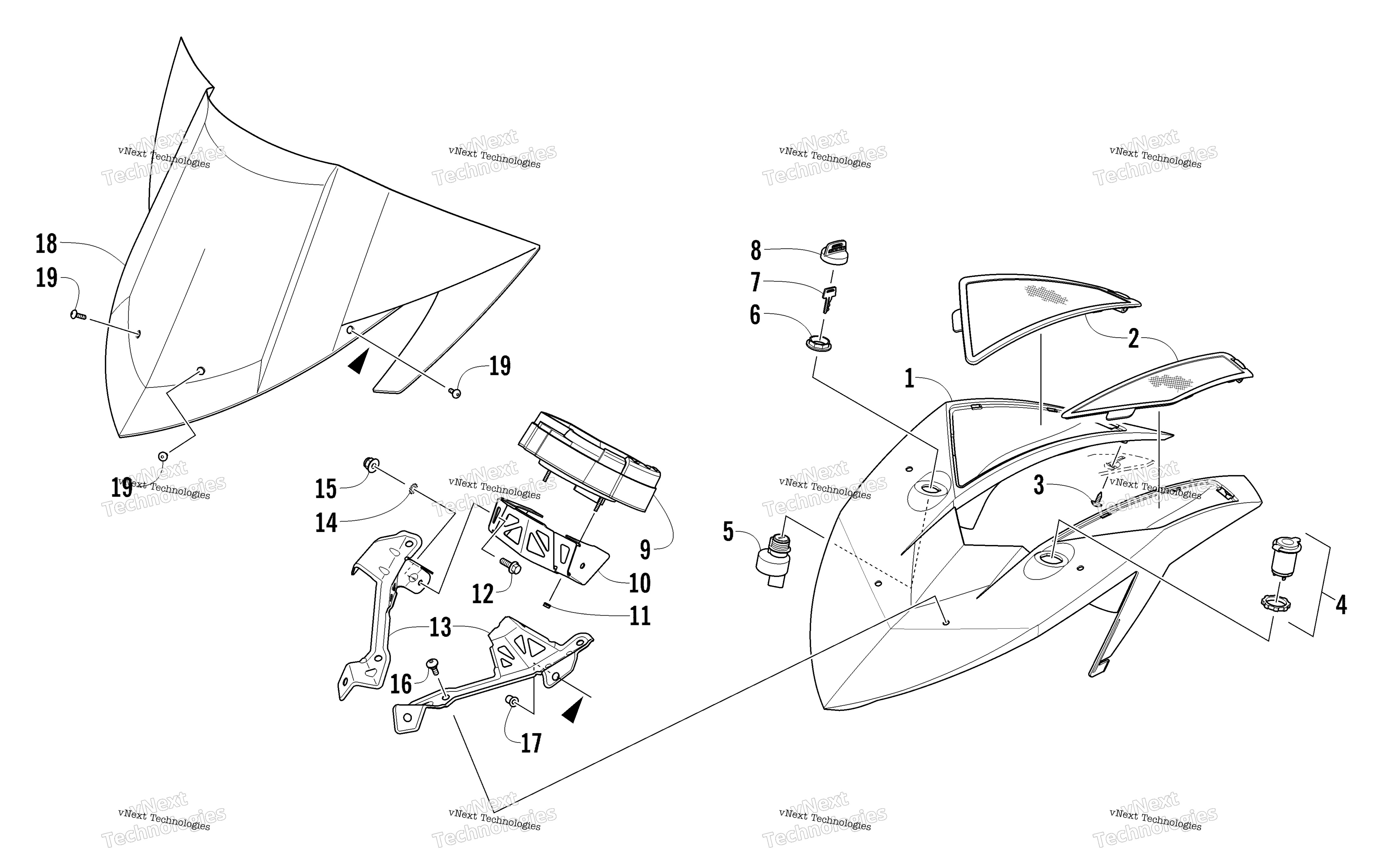 Ветровое стекло And Instruments Assemblies