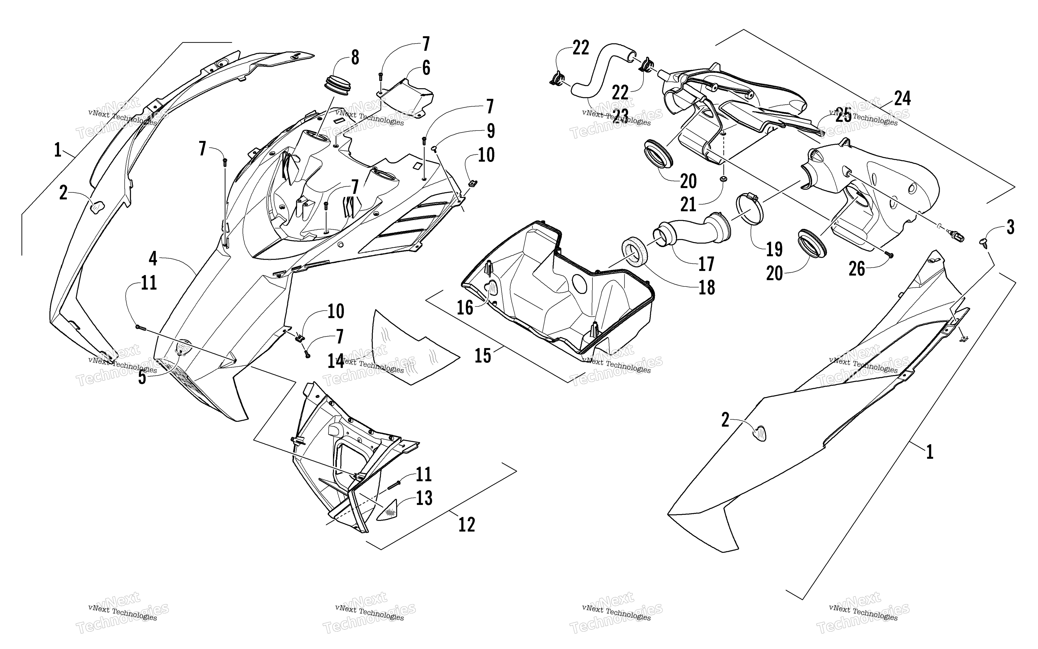 Капот And Air Intake Assembly