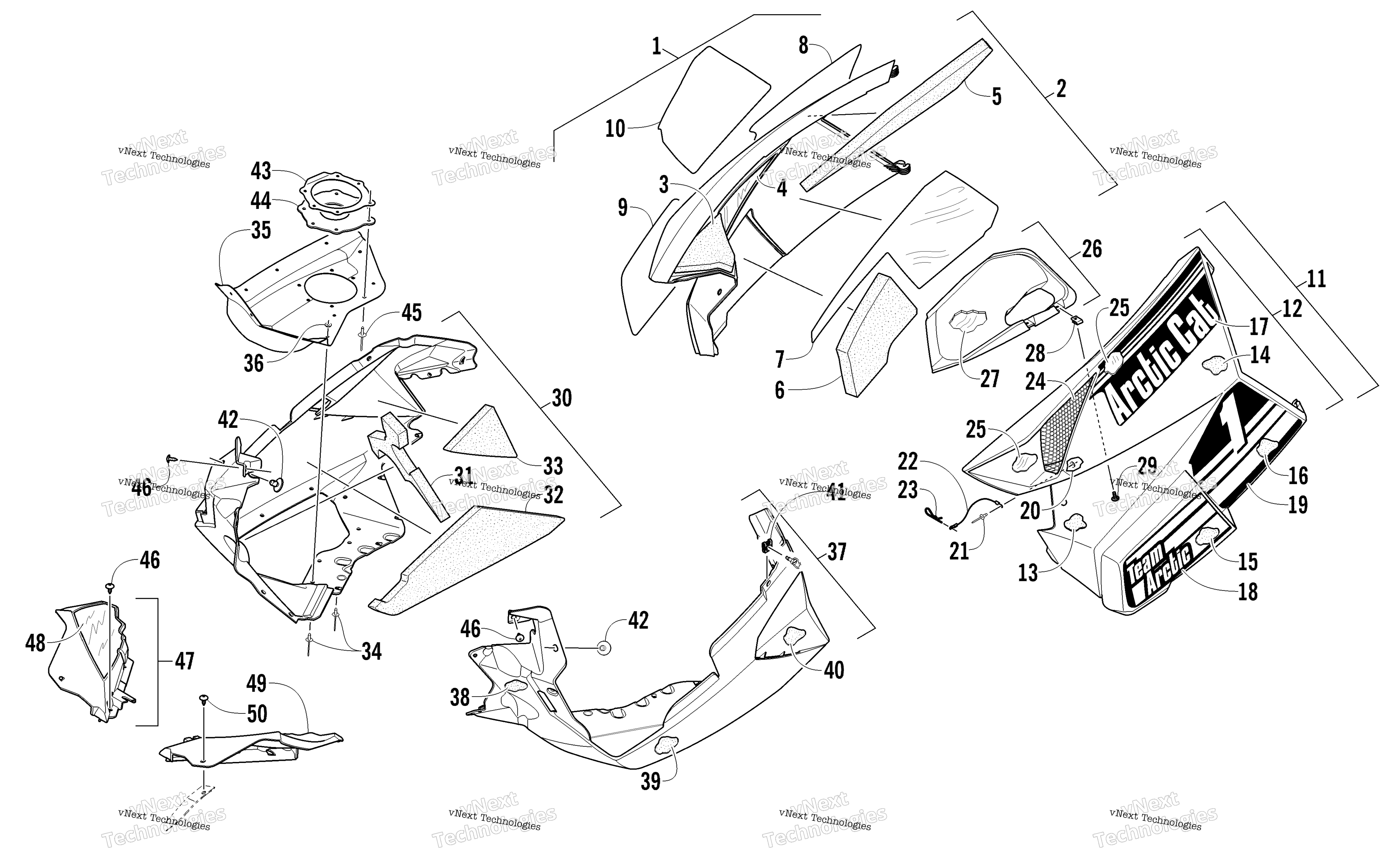 Skid Plate и Side панель узел