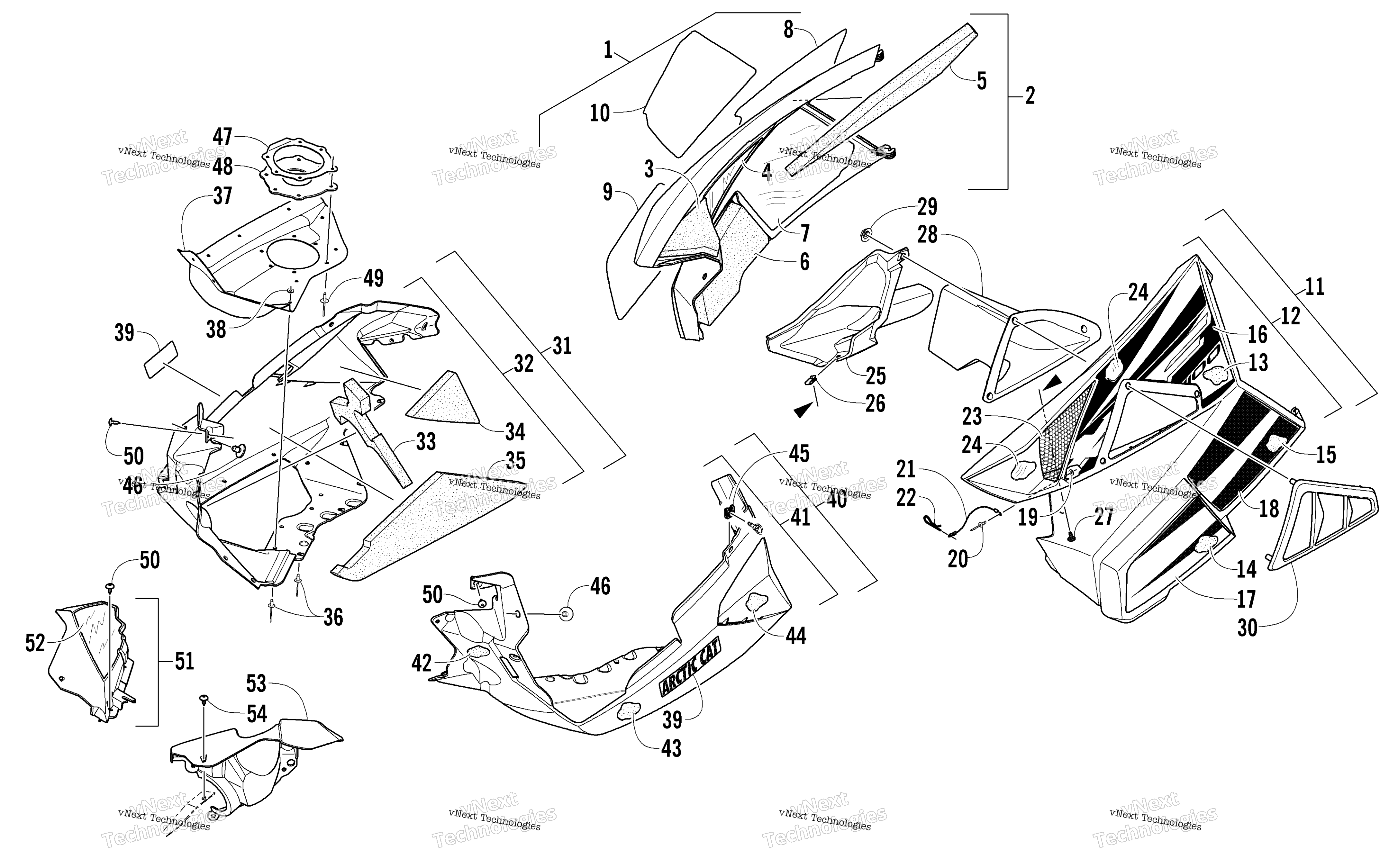 Skid Plate и Side панель узел
