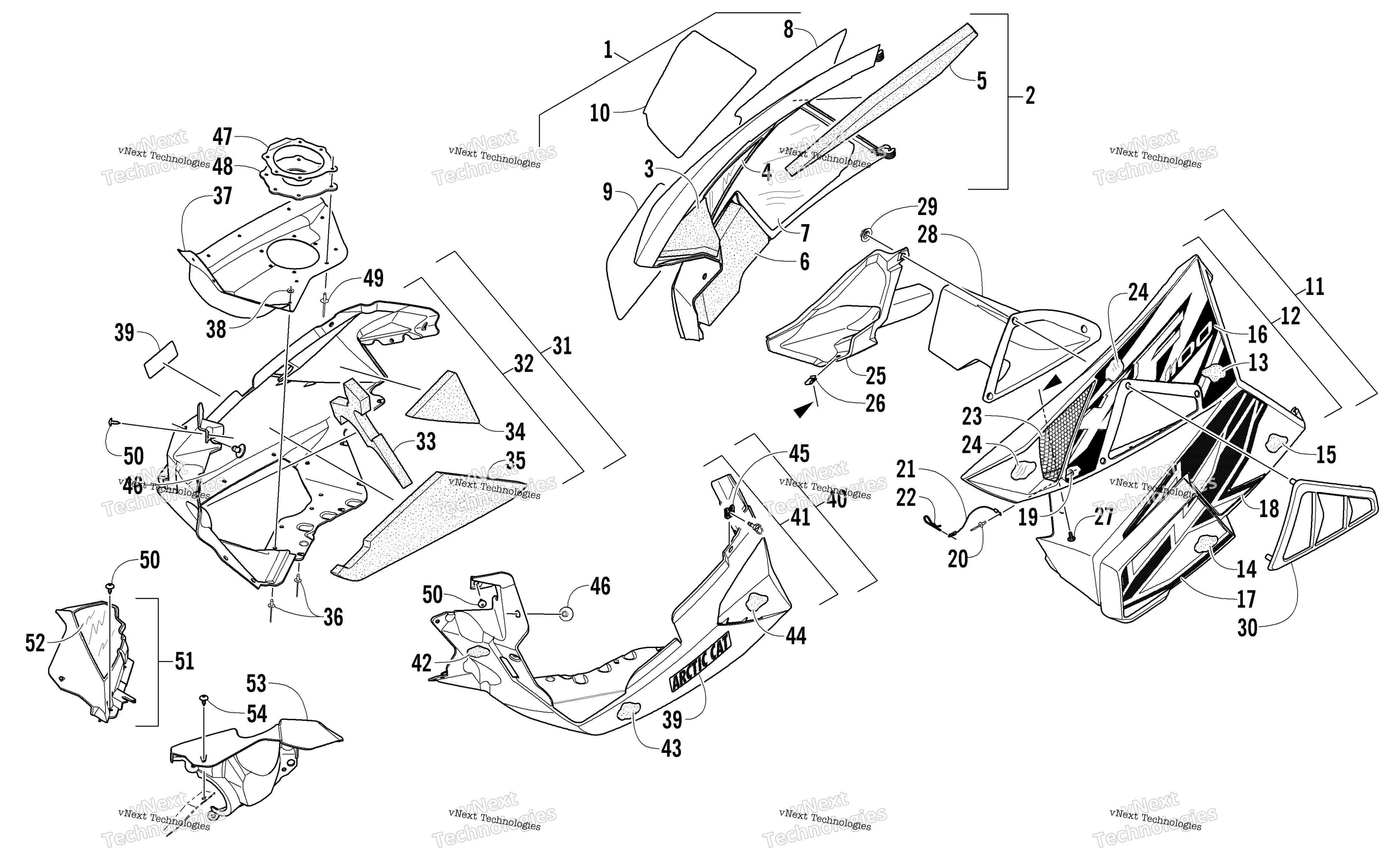 Skid Plate и Side панель узел