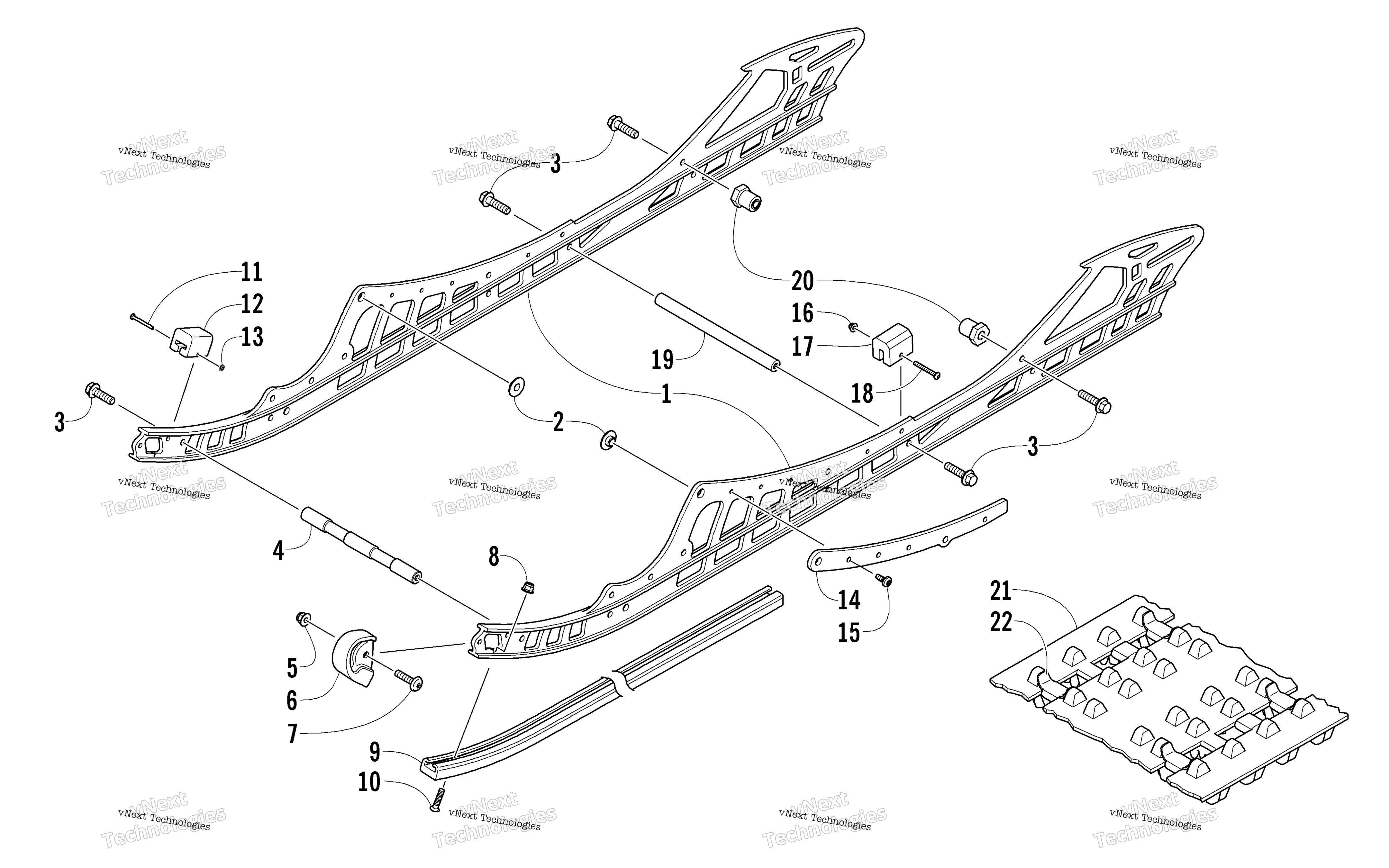 Slide Rail и Track узел