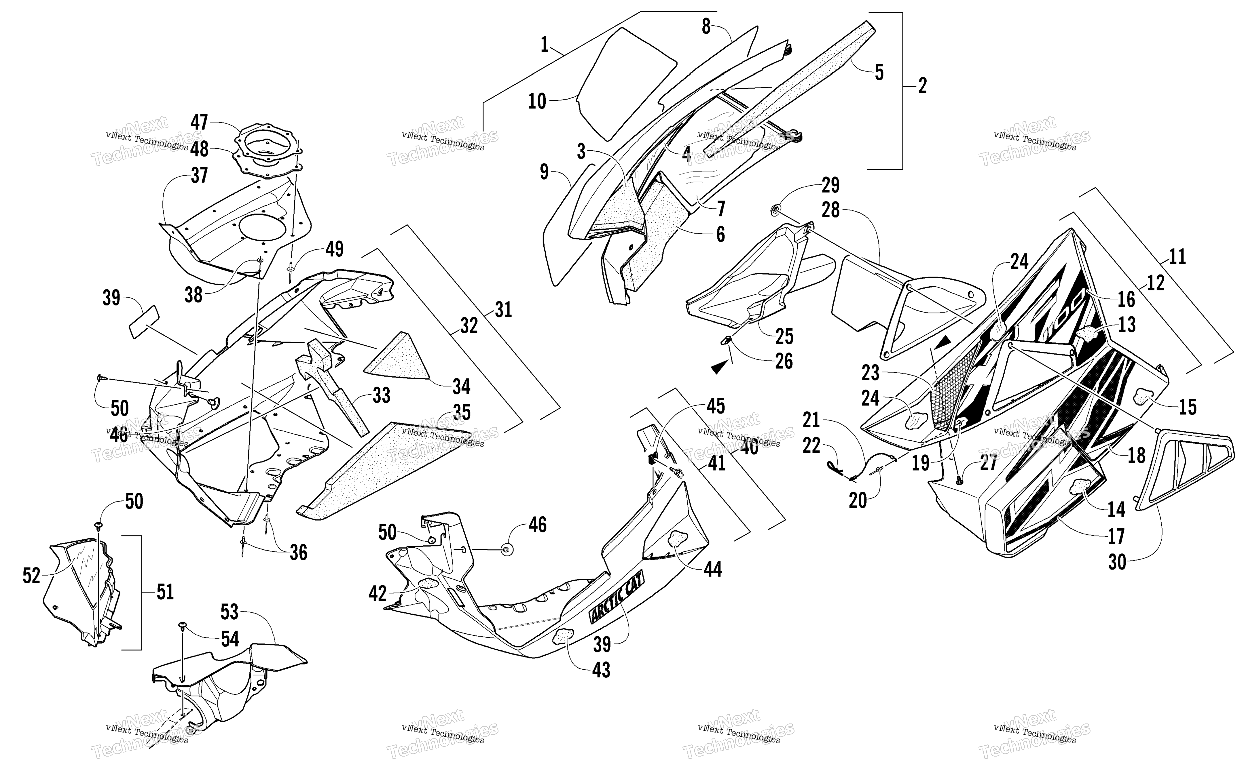Skid Plate и Side панель узел