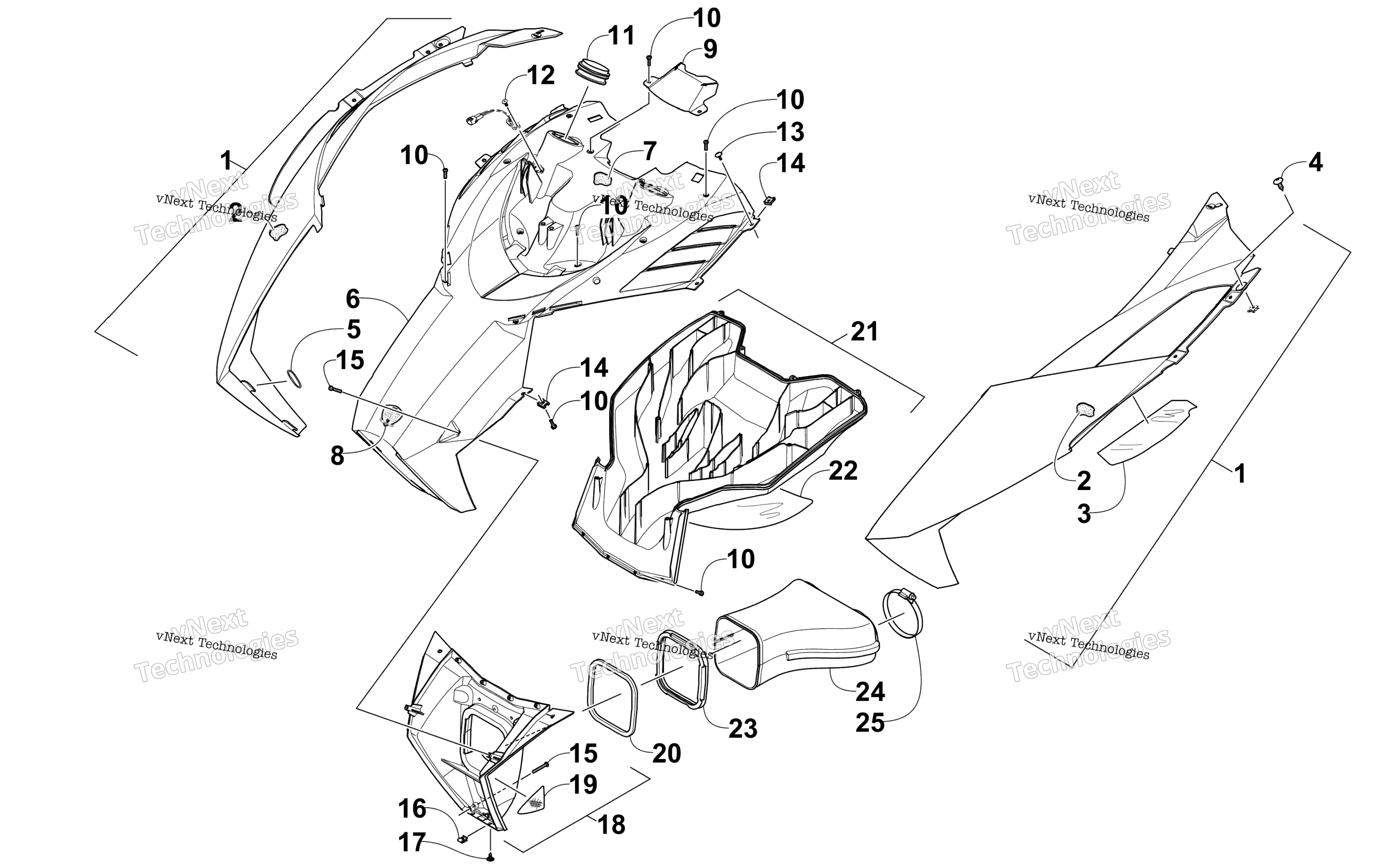 Капот And Air Intake Assembly
