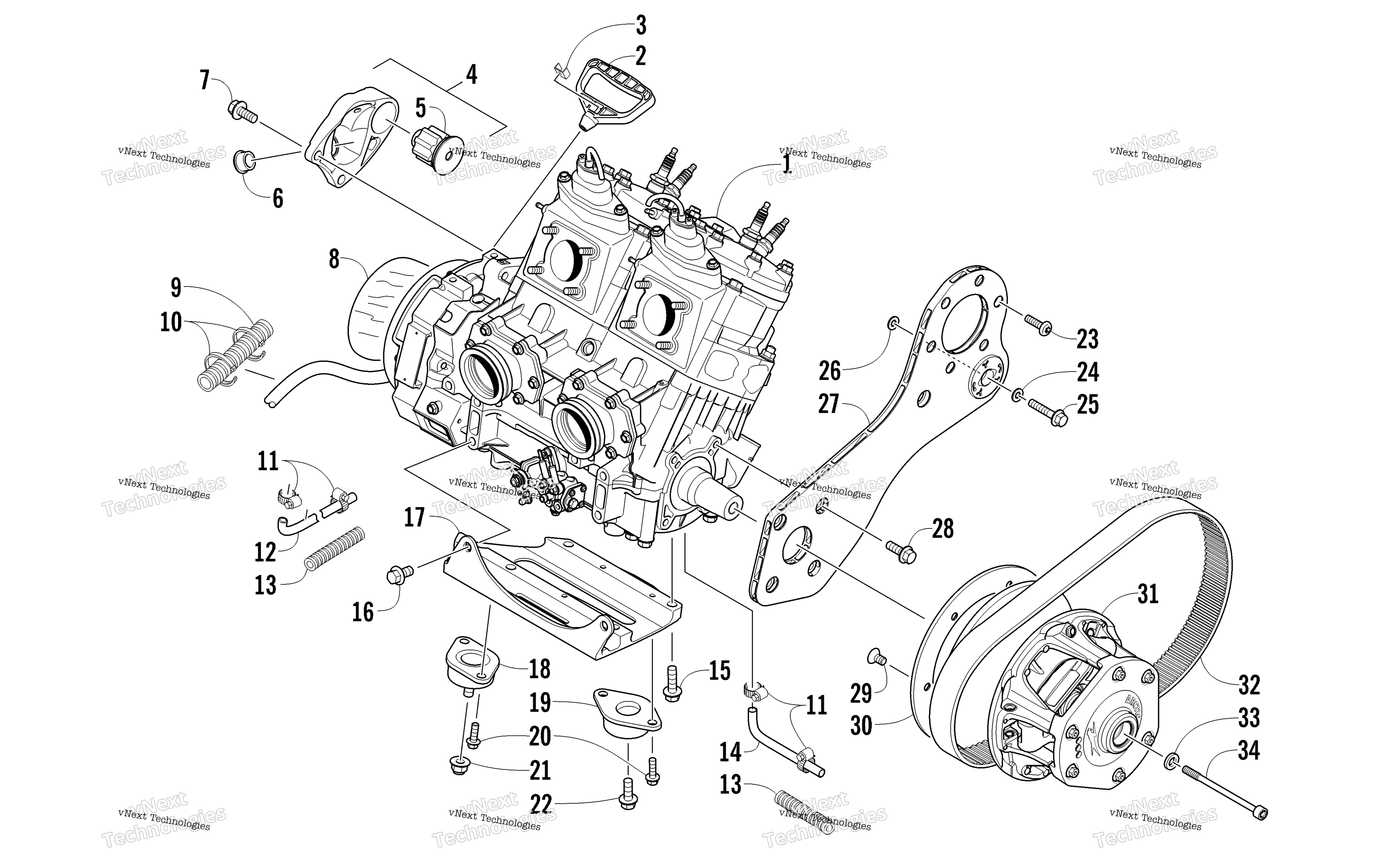 Двигатель And Related Parts