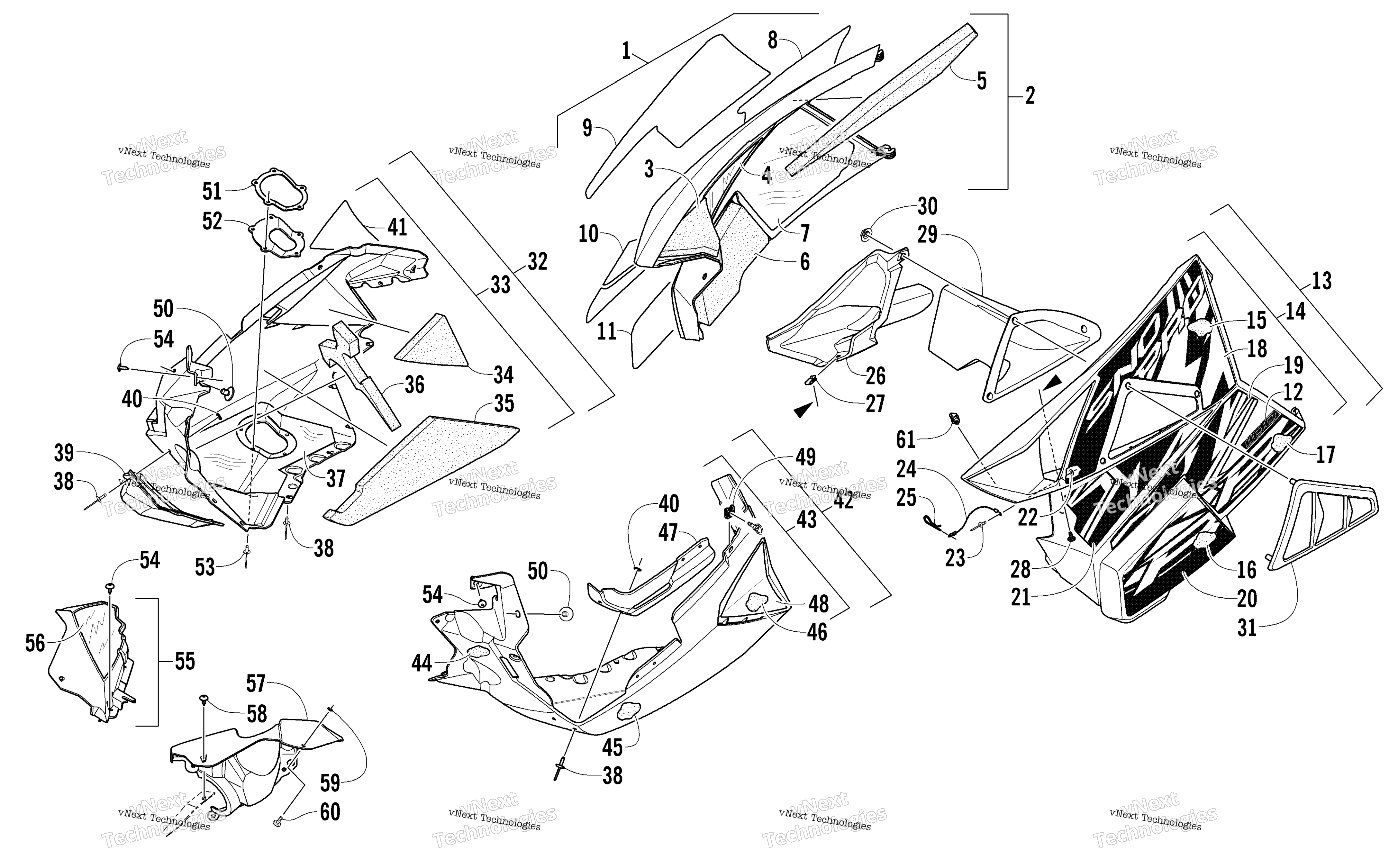 Skid Plate и Side панель узел