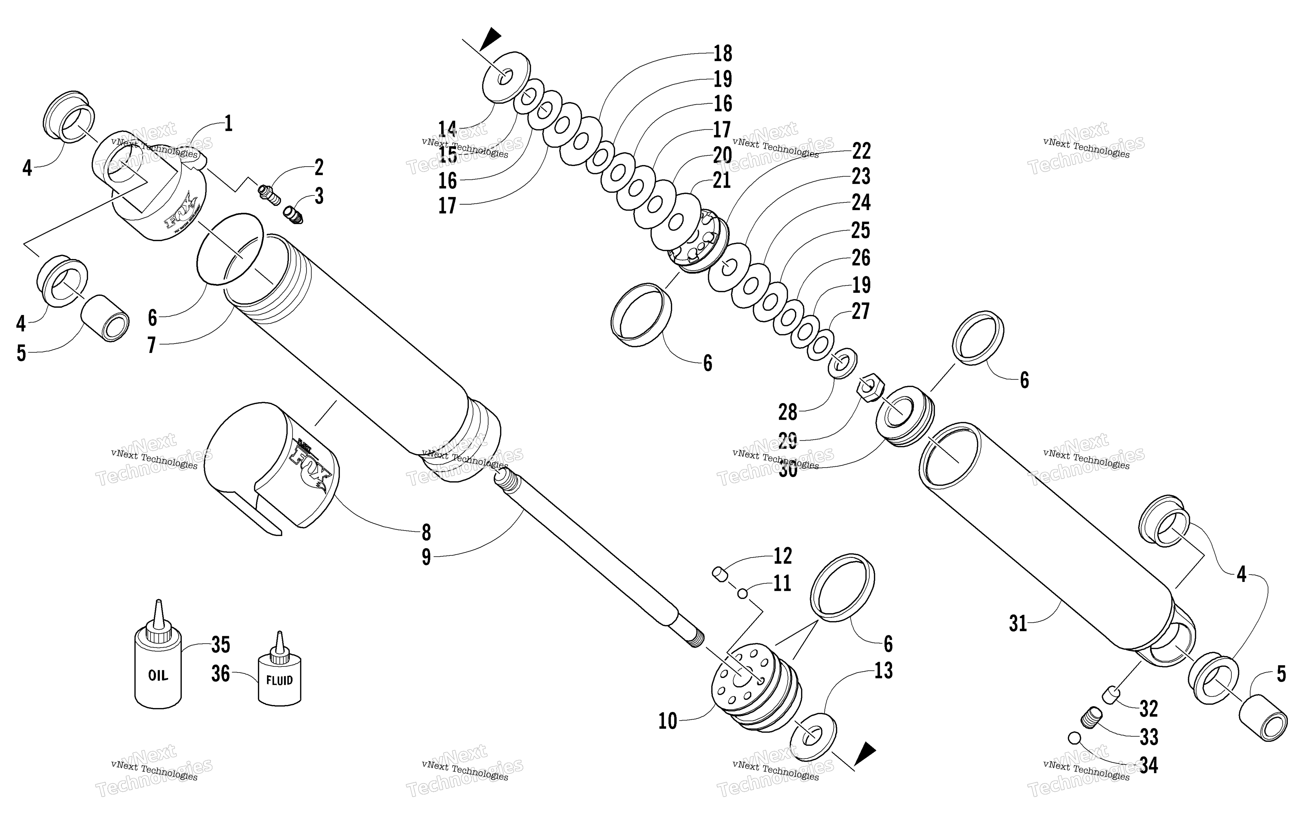 Задняя часть Suspension Rear Arm Shock Absorber