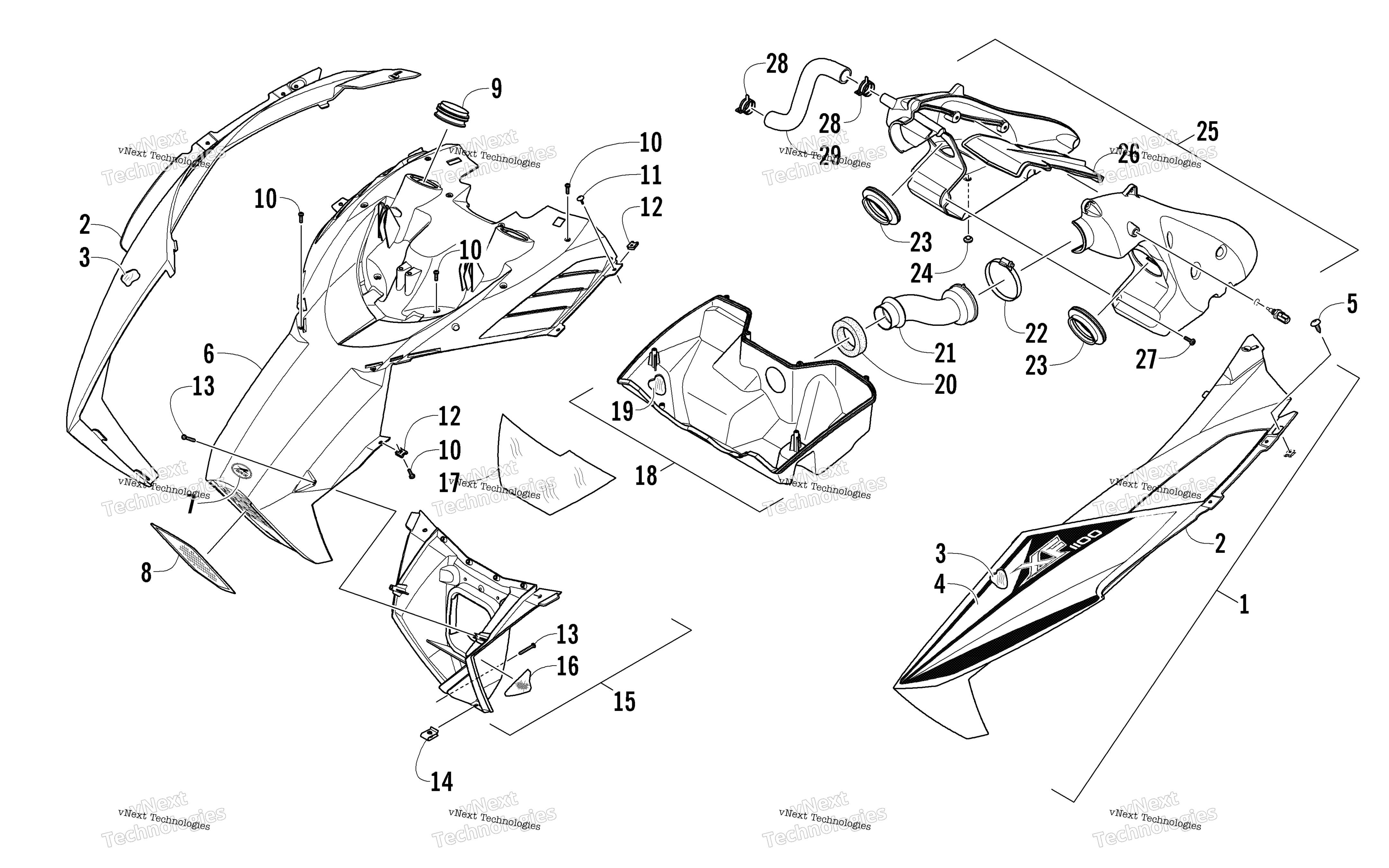 Капот And Air Intake Assembly