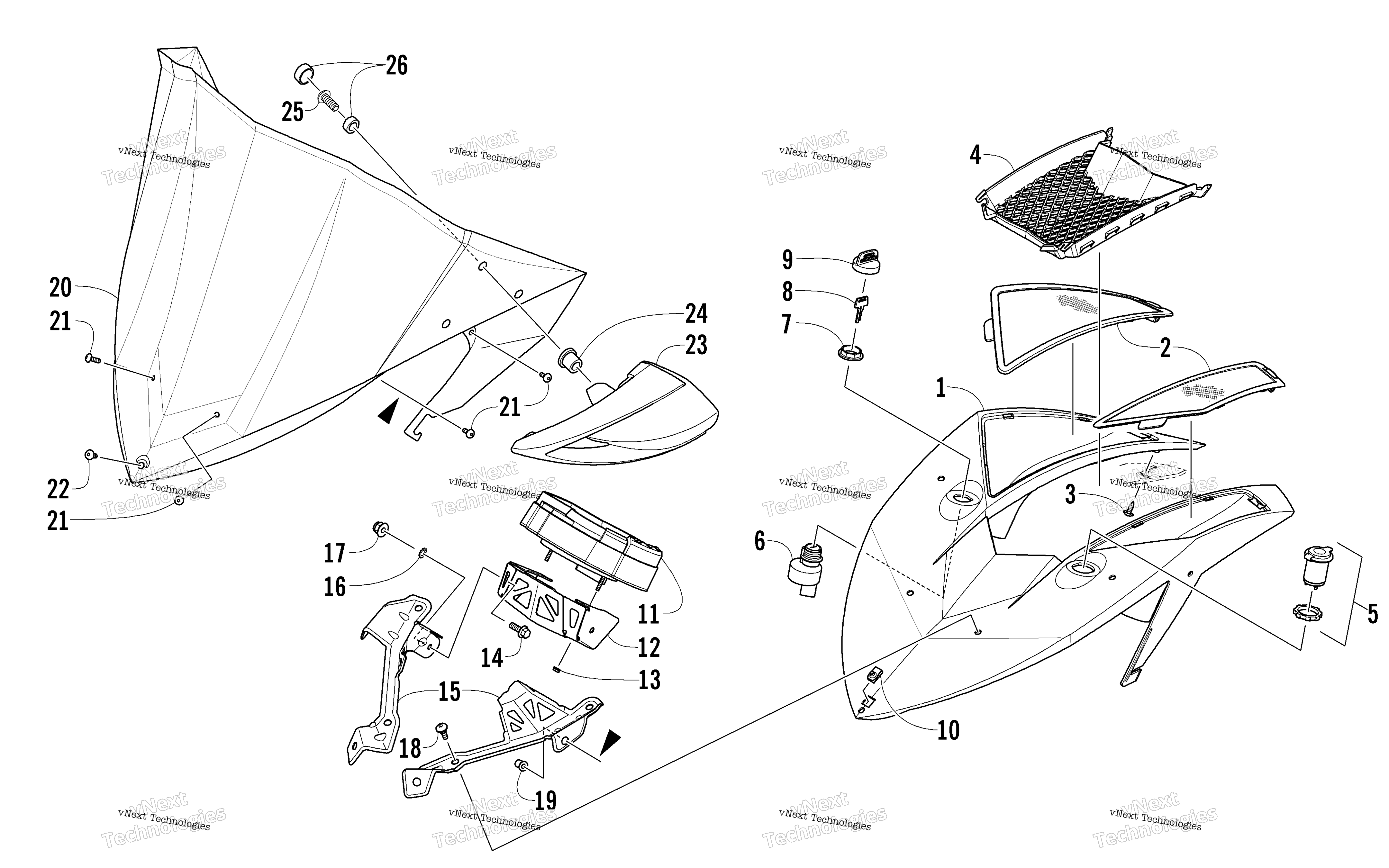 Ветровое стекло And Instruments Assemblies