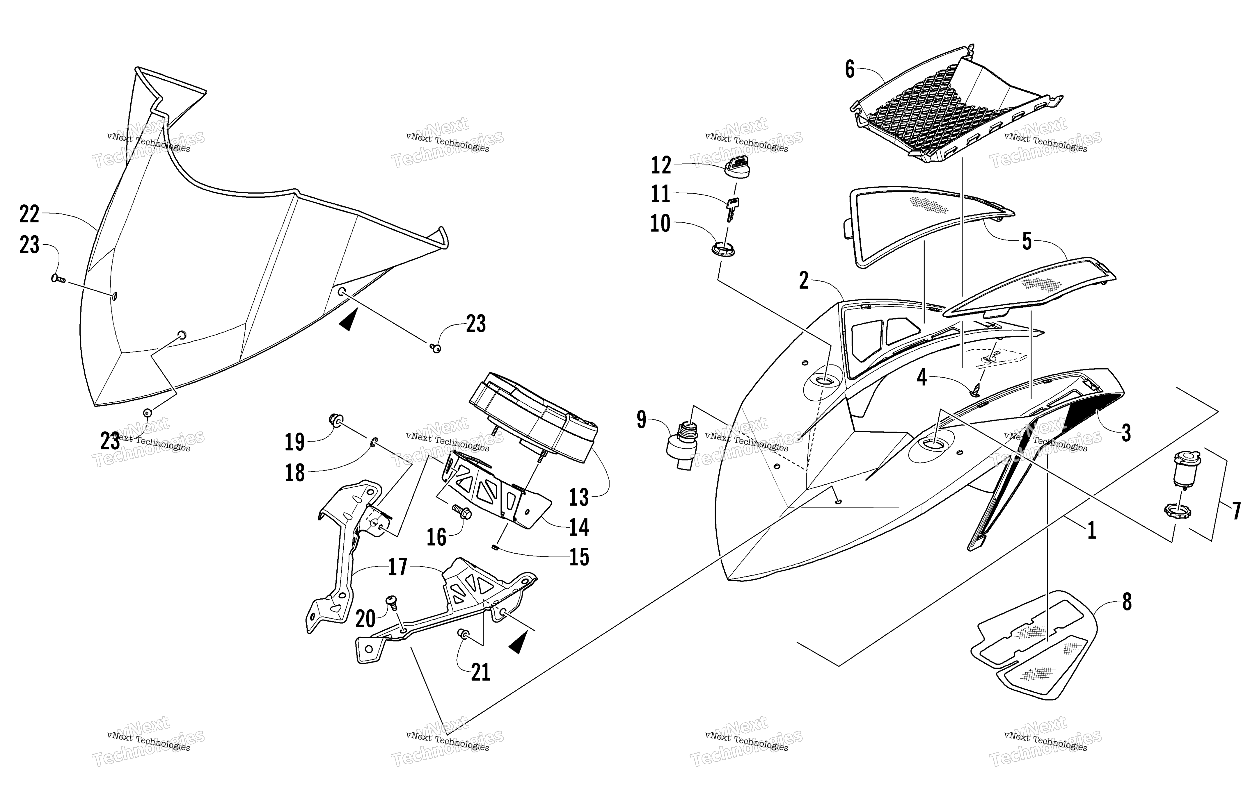 Ветровое стекло And Instruments Assemblies