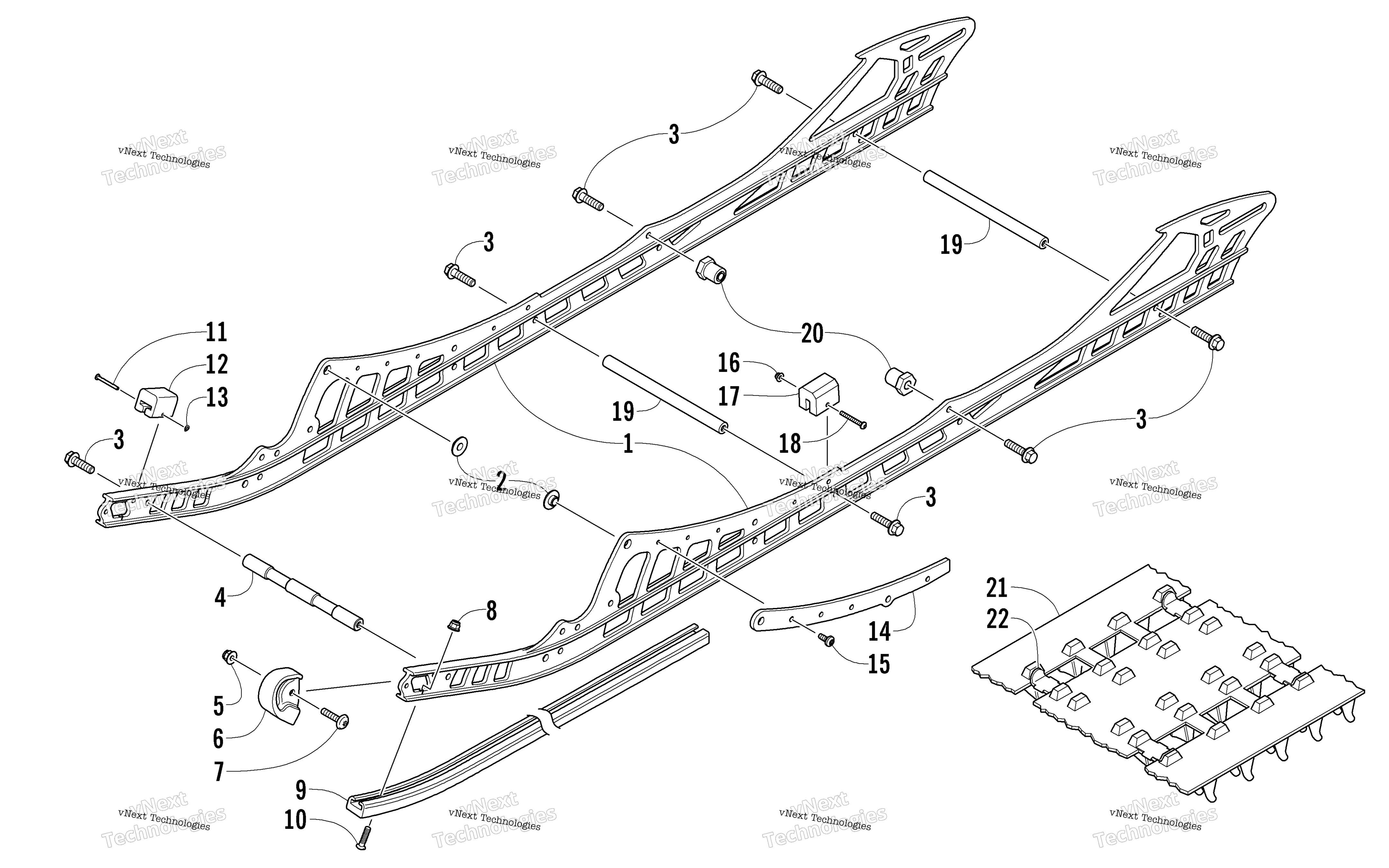 Slide Rail и Track узел