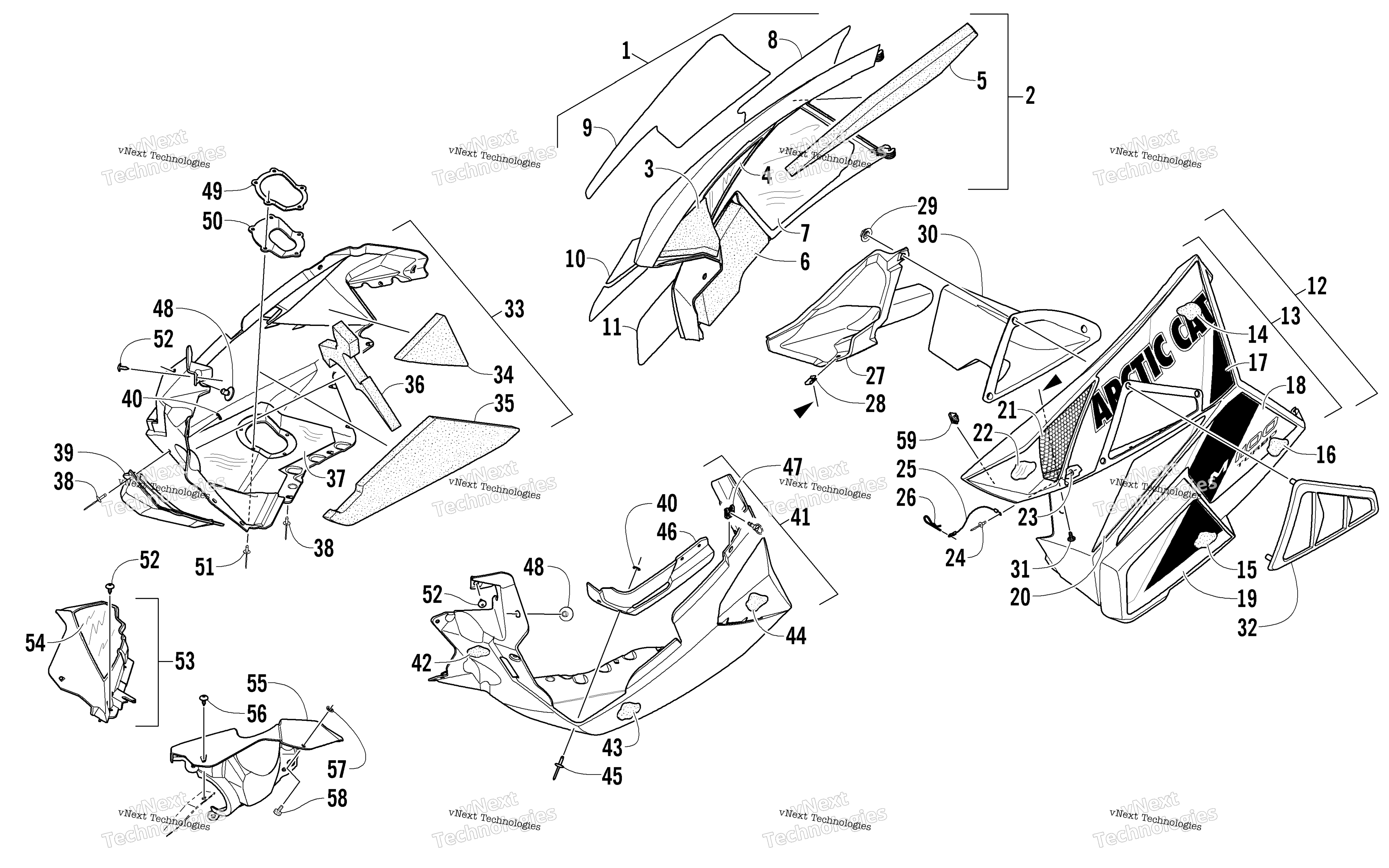 Skid Plate и Side панель узел