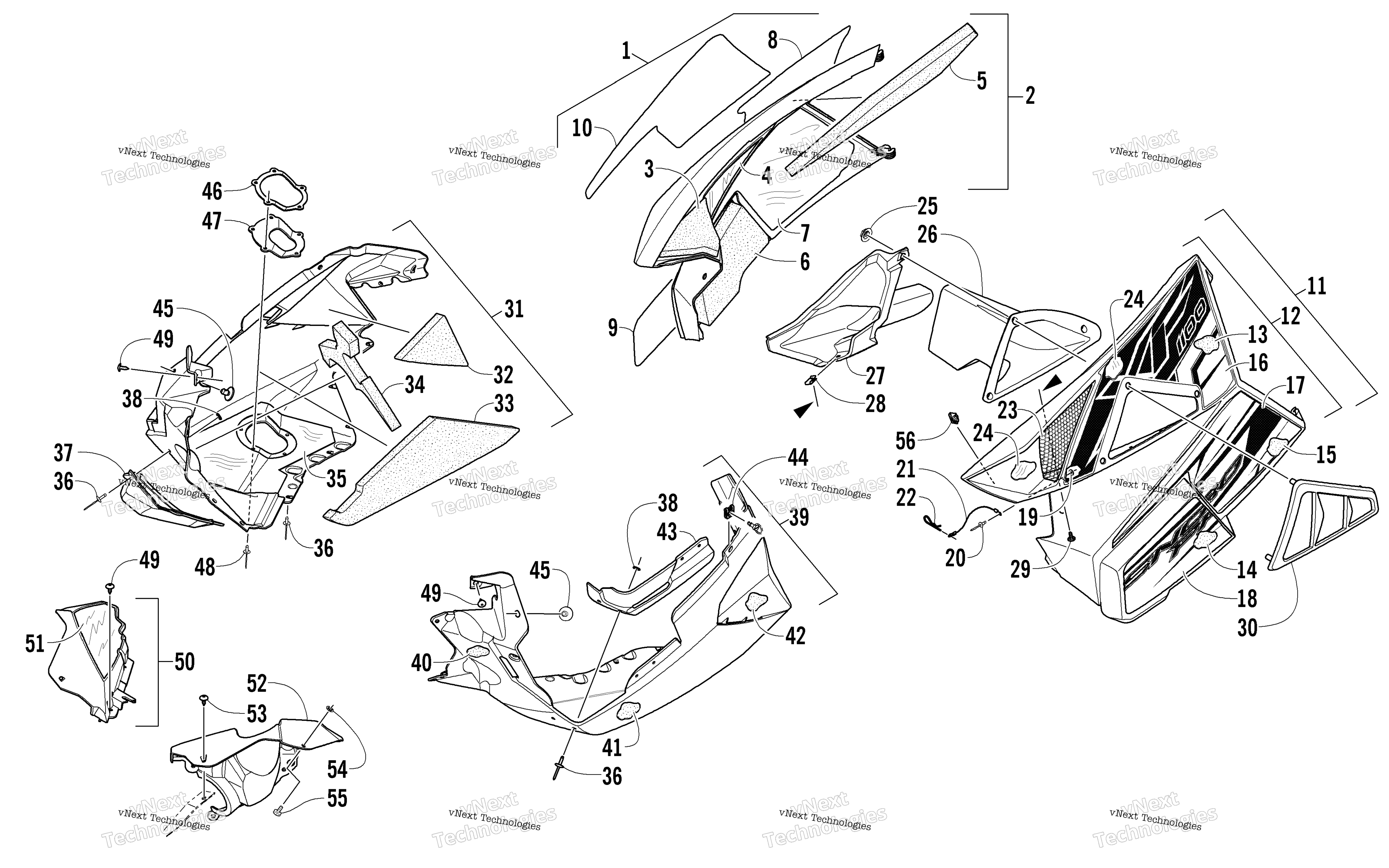 Skid Plate и Side панель узел