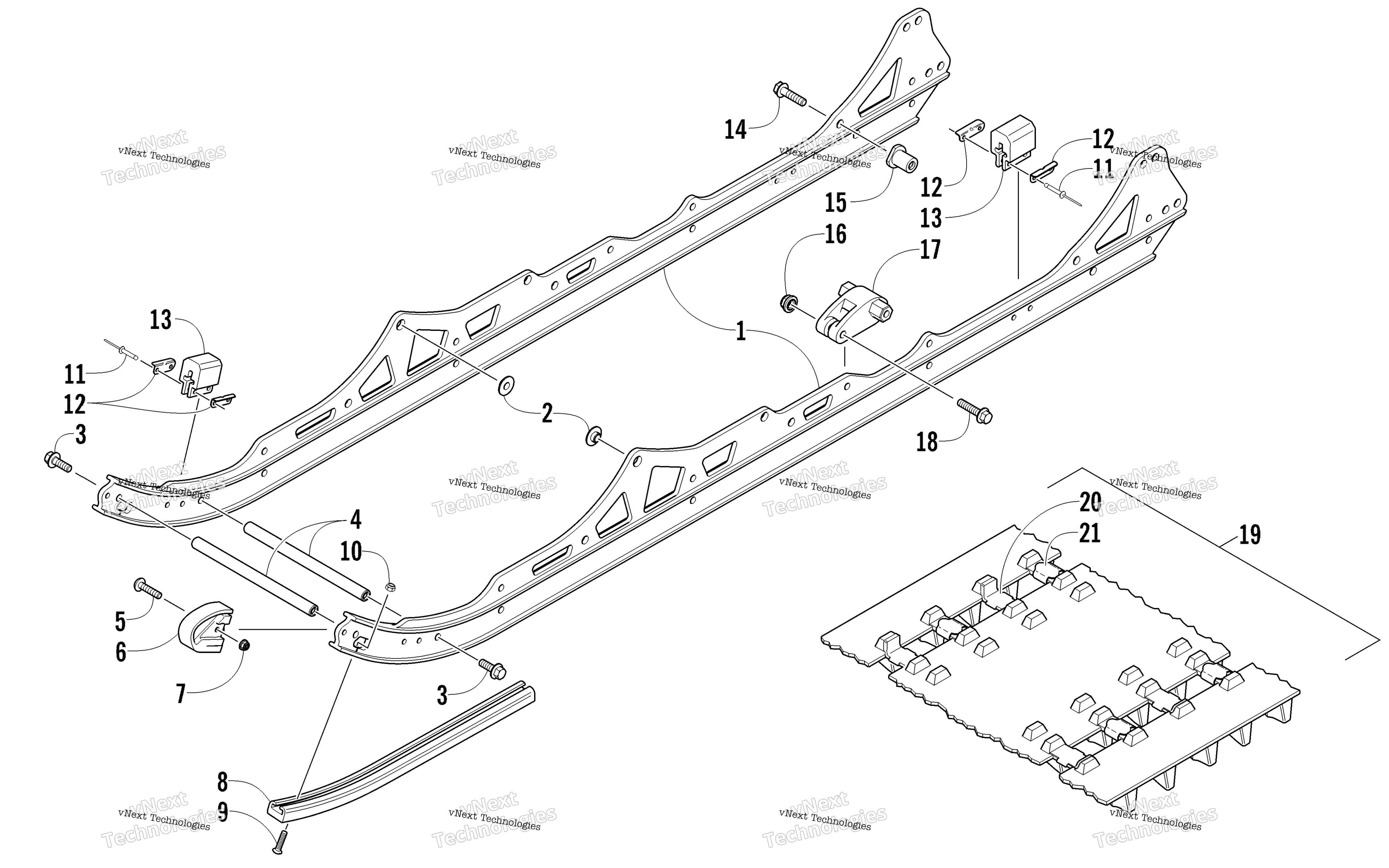 Slide Rail и Track узел