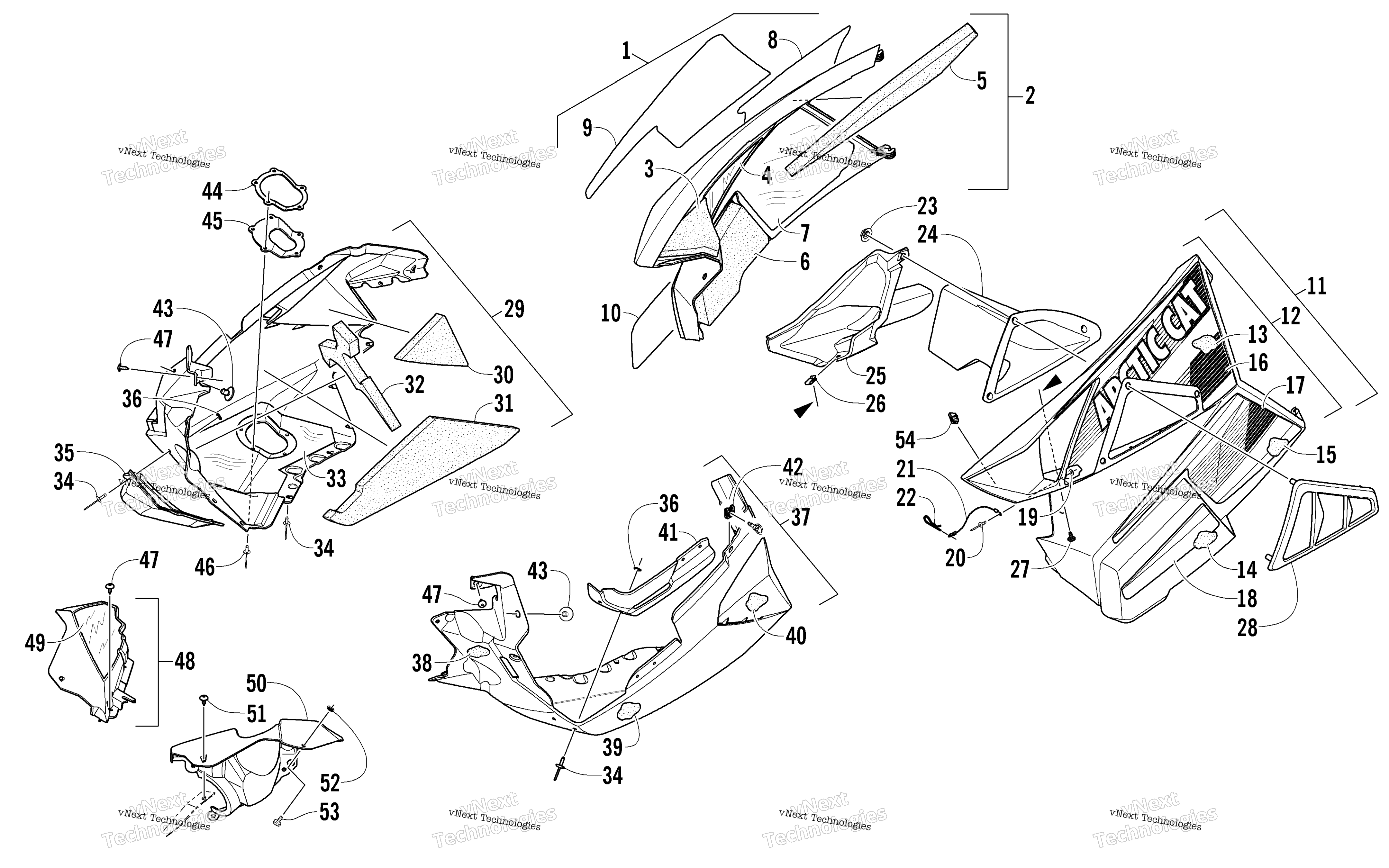 Skid Plate и Side панель узел