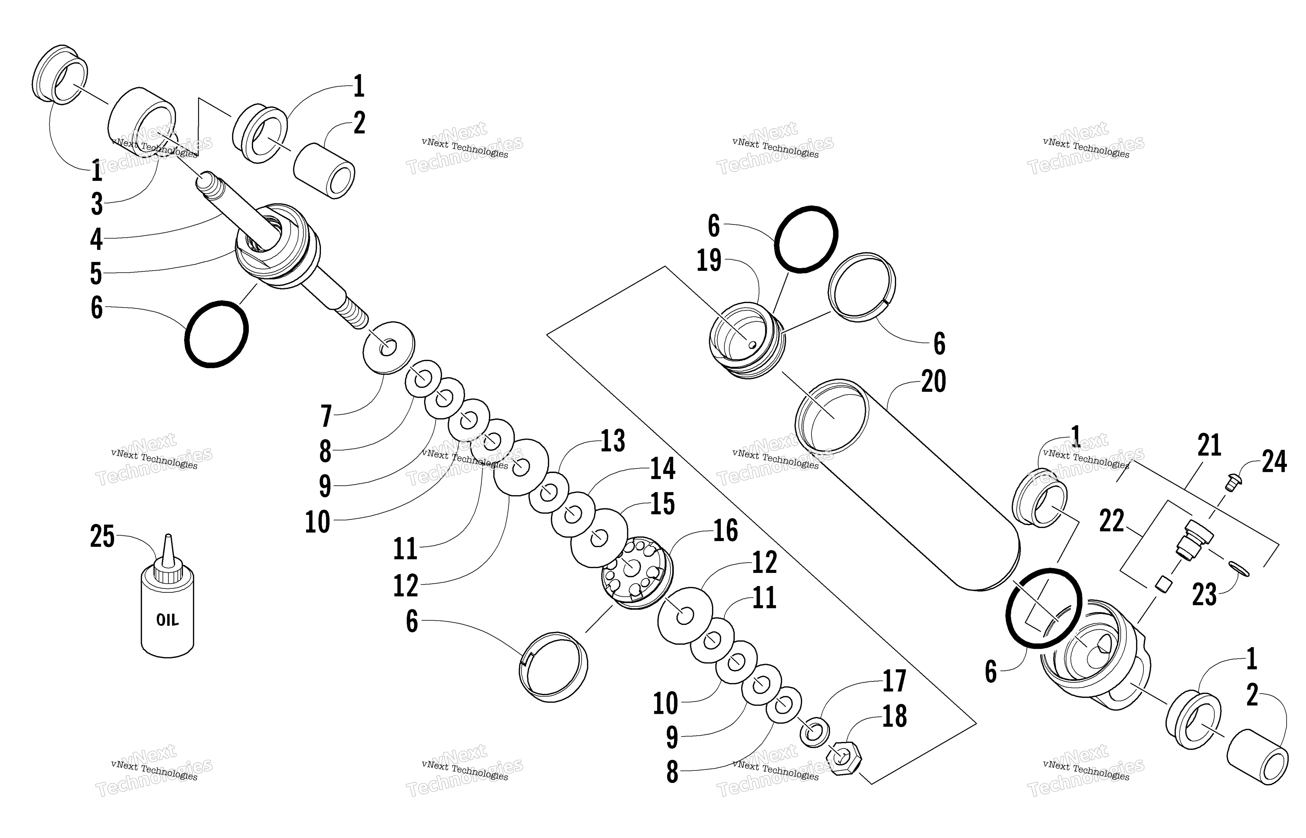Задняя часть Suspension Rear Arm Shock Absorber