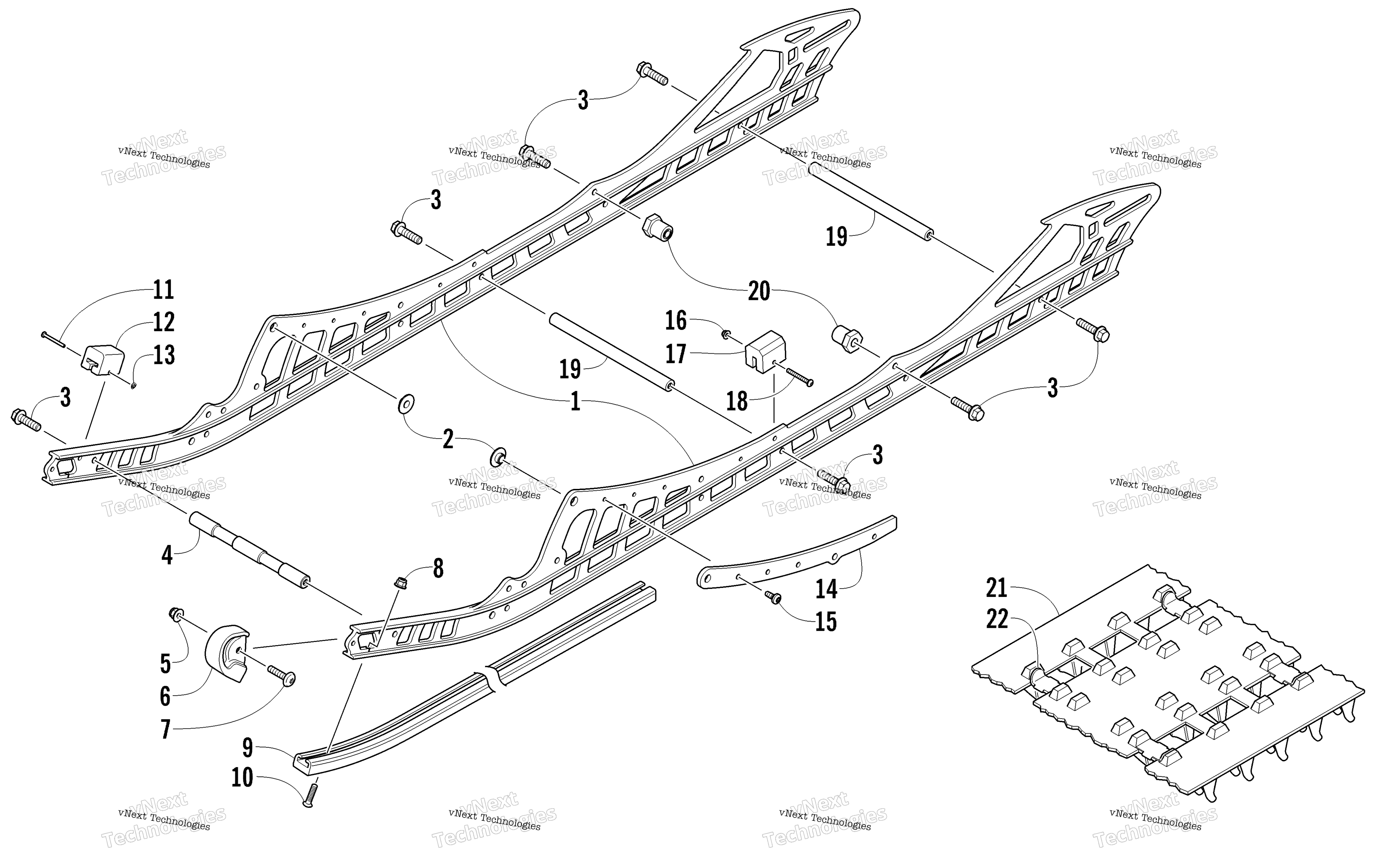 Slide Rail и Track узел