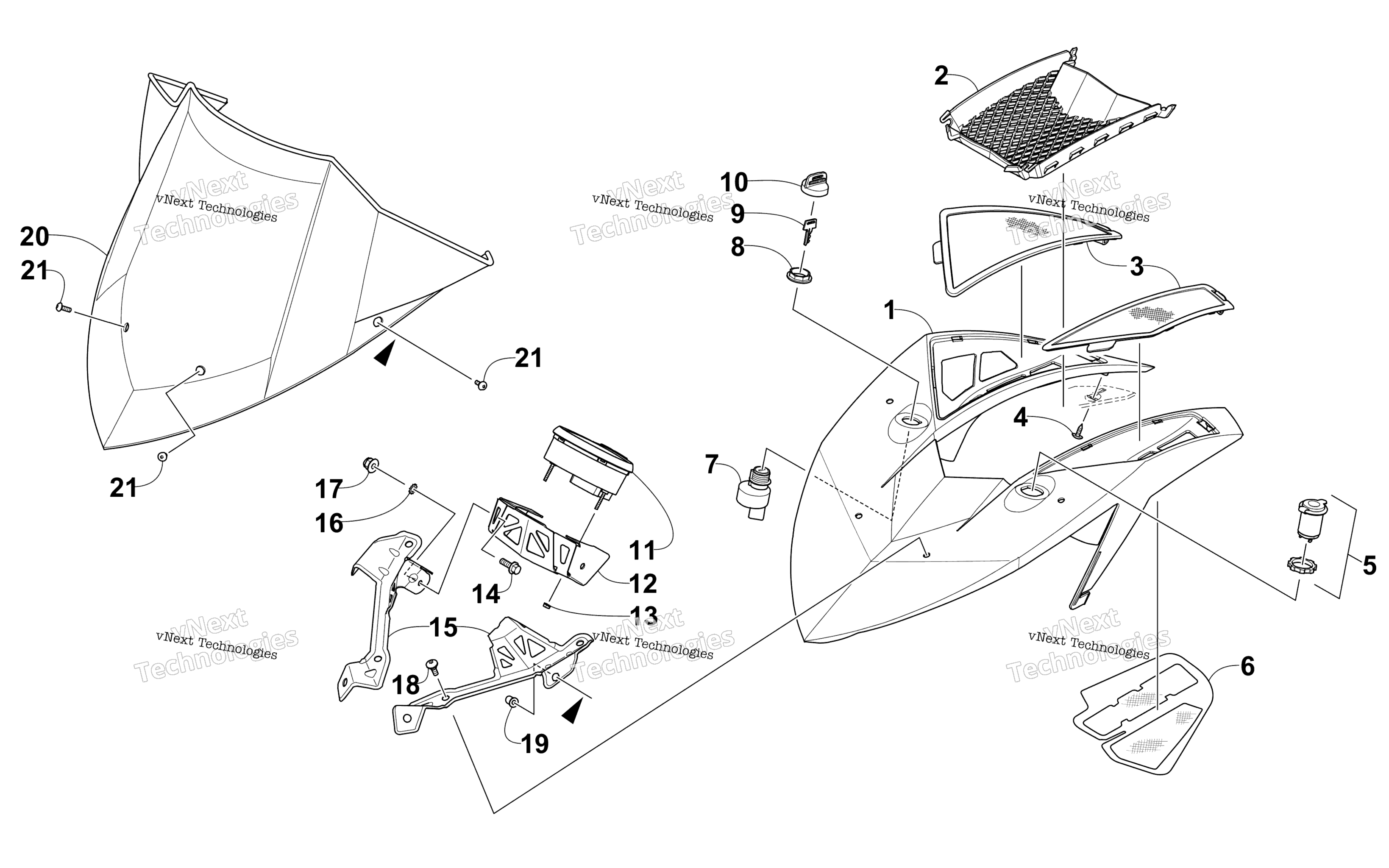 Ветровое стекло And Instruments Assemblies