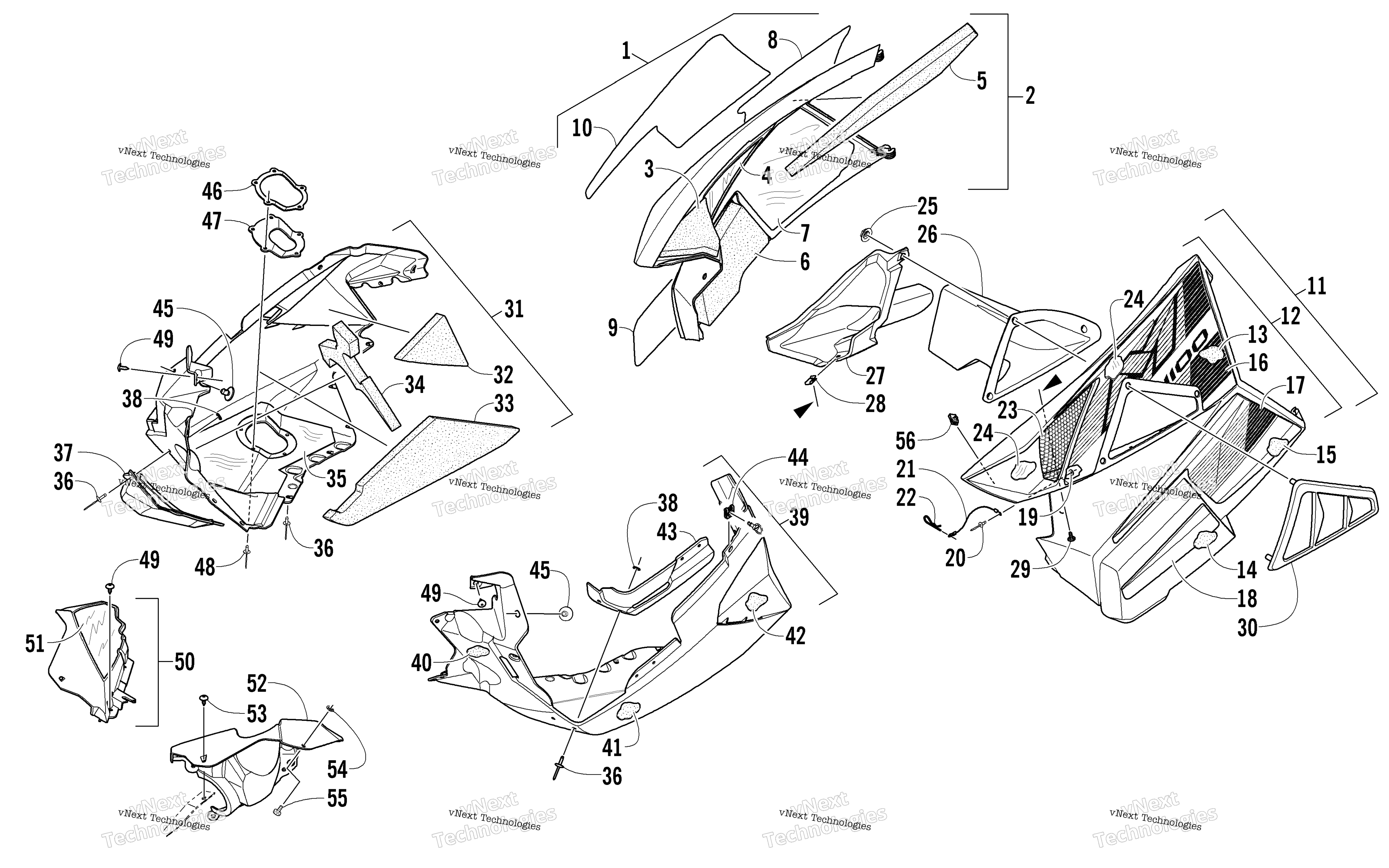 Skid Plate и Side панель узел