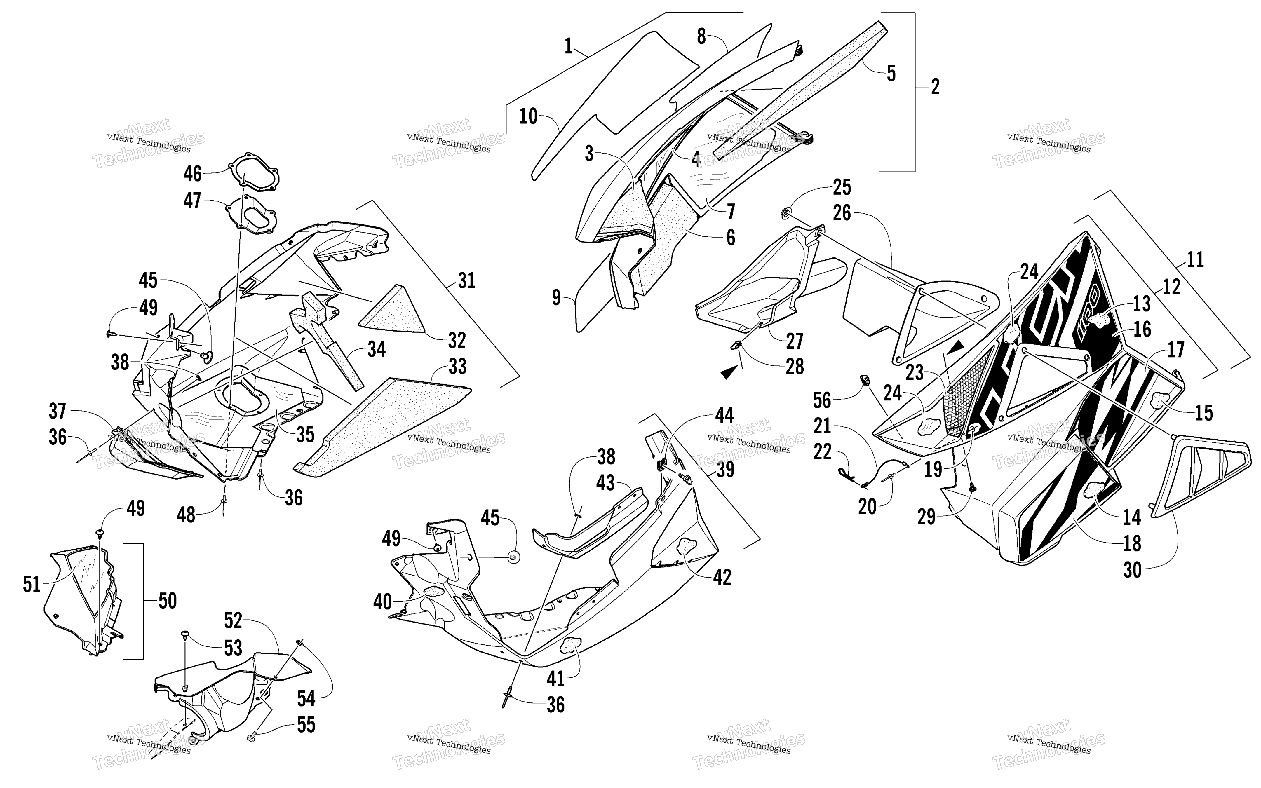Skid Plate и Side панель узел