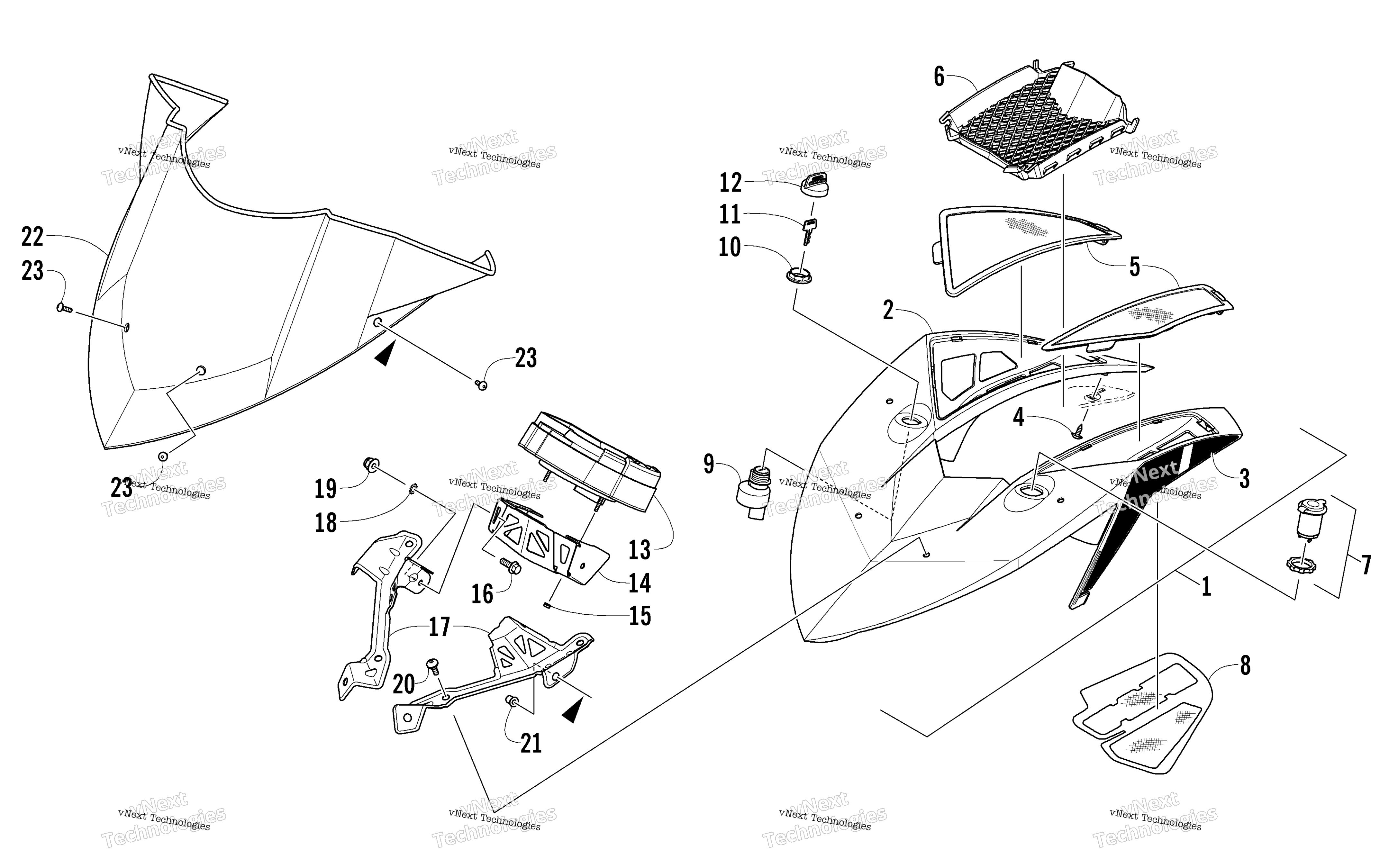 Ветровое стекло And Instruments Assemblies