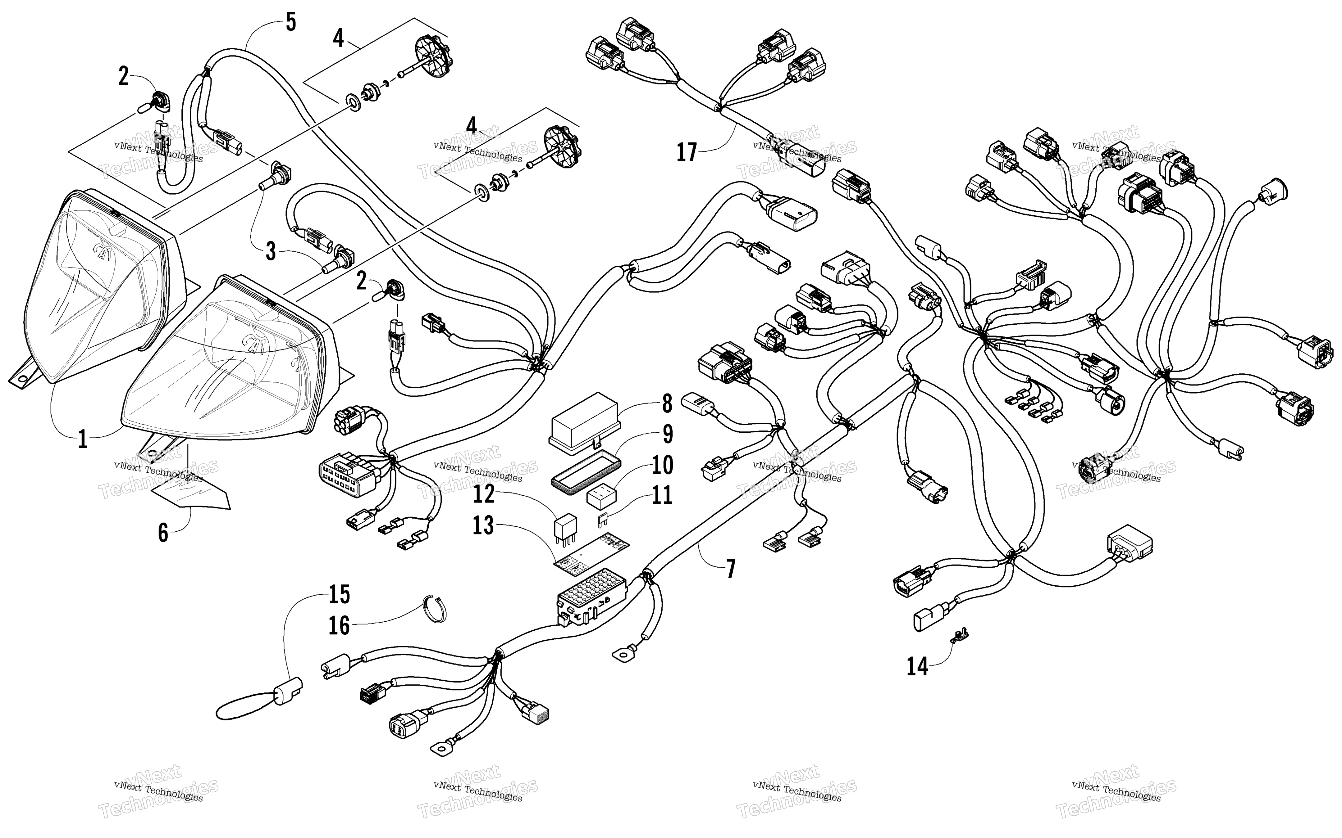 Фара And Wiring Assemblies