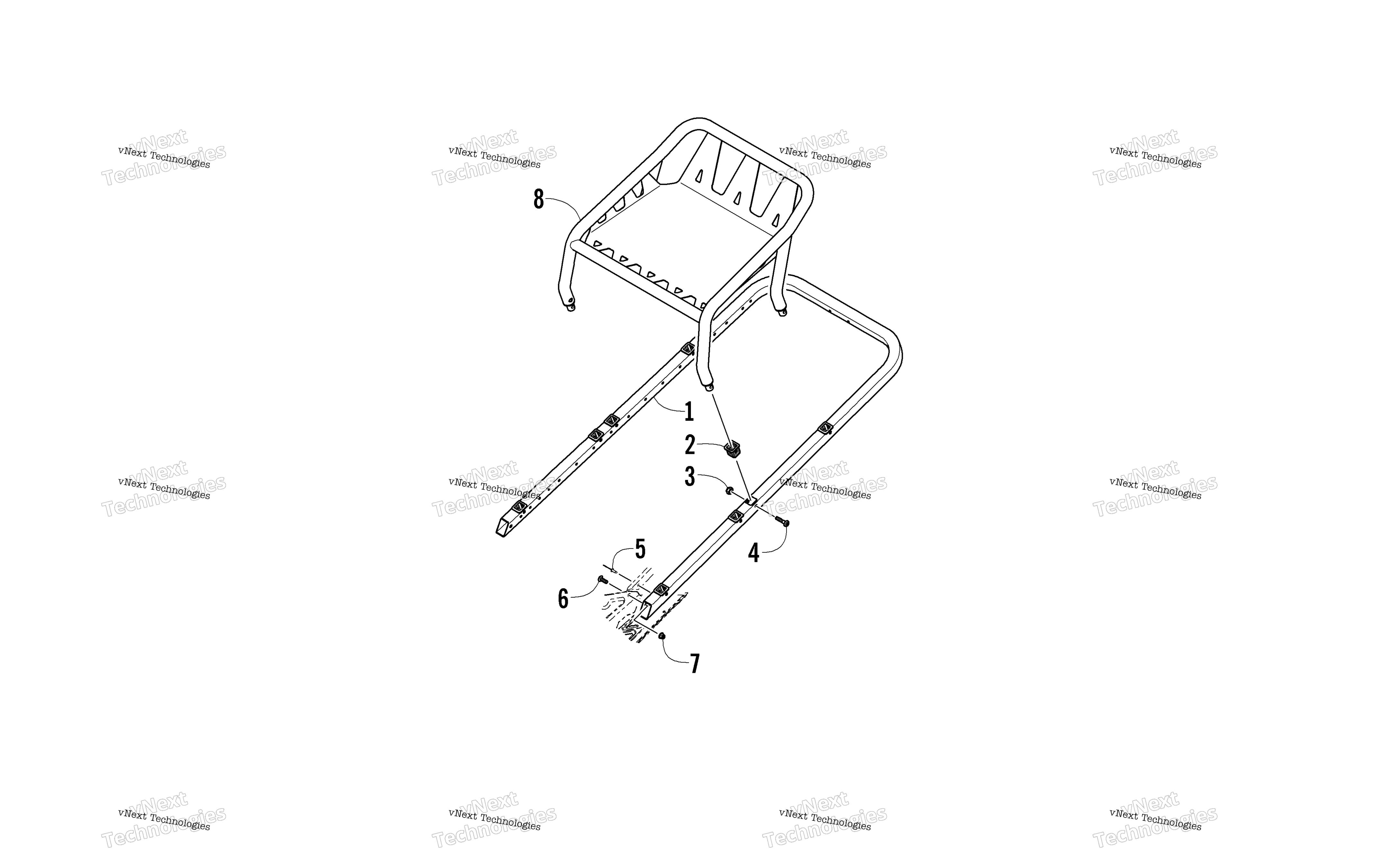 Задняя часть Bumper And Rack Assembly