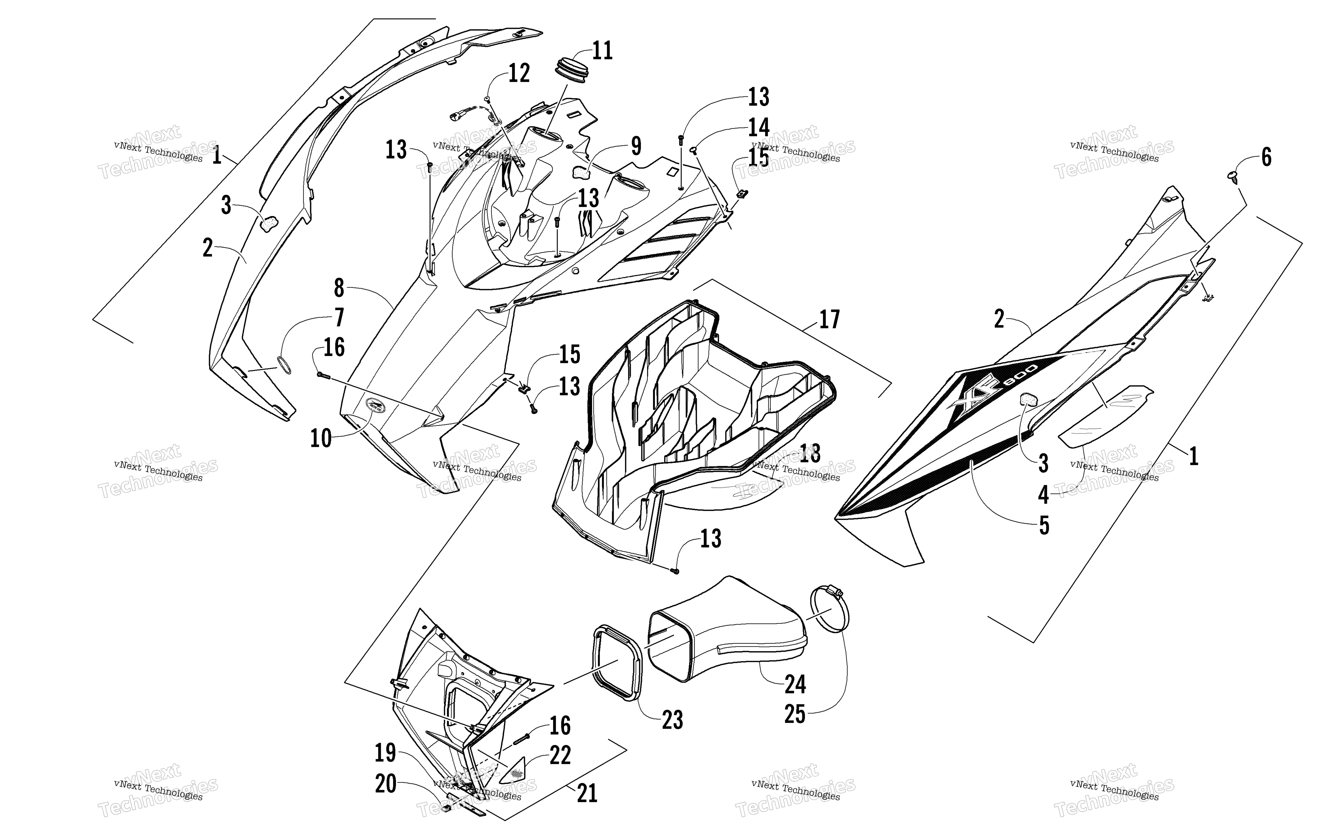 Капот And Air Intake Assembly