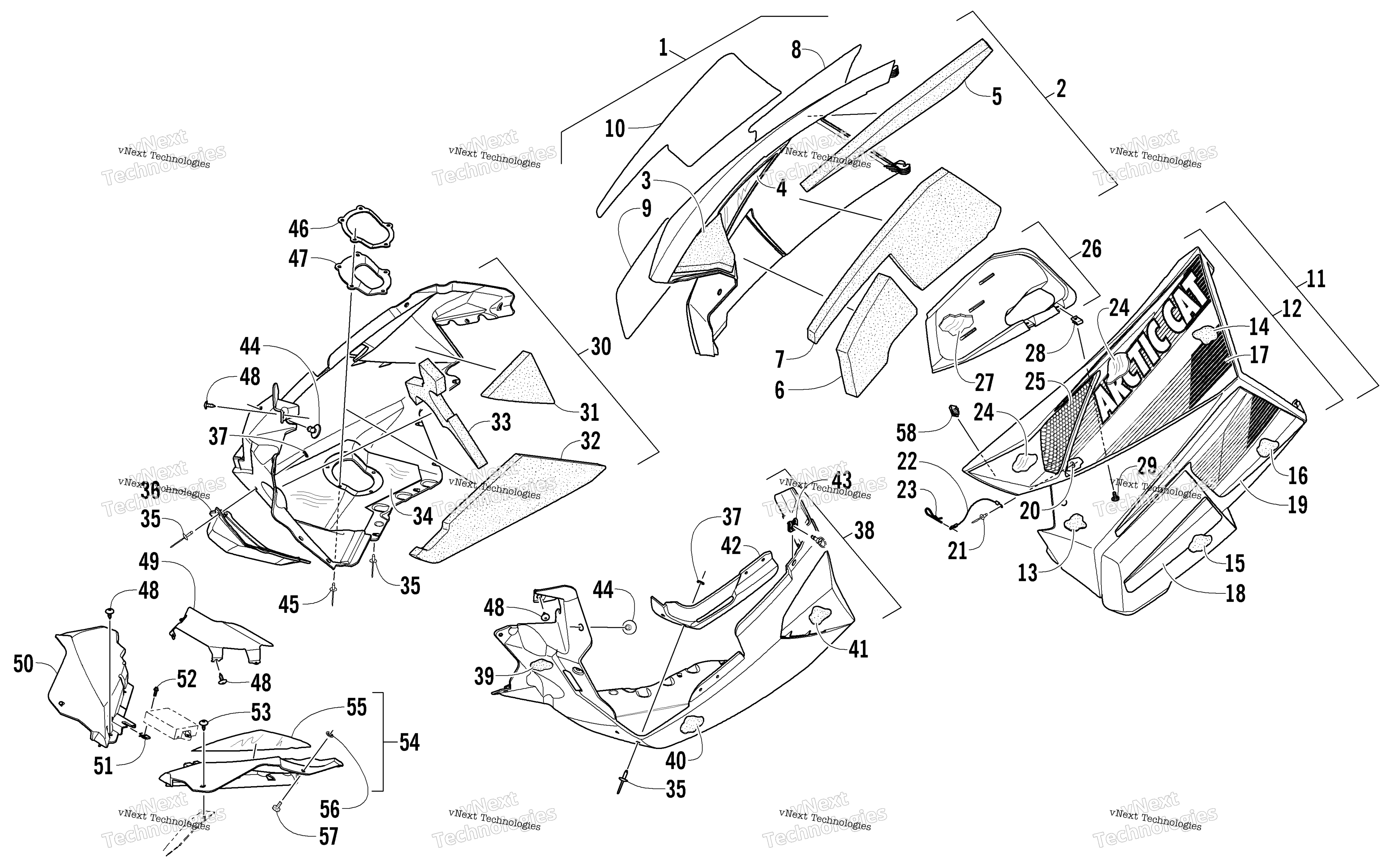 Skid Plate и Side панель узел