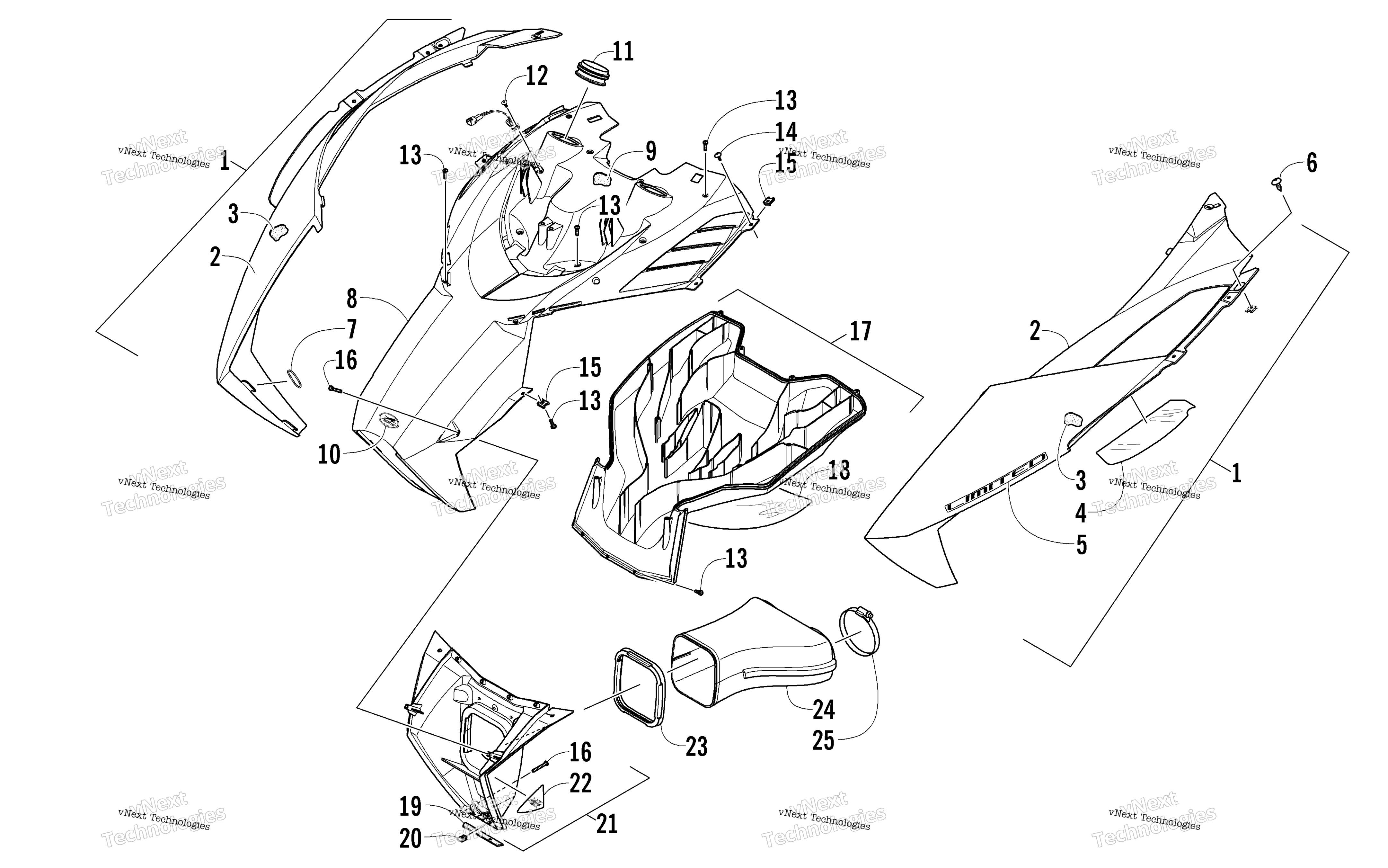 Капот And Air Intake Assembly