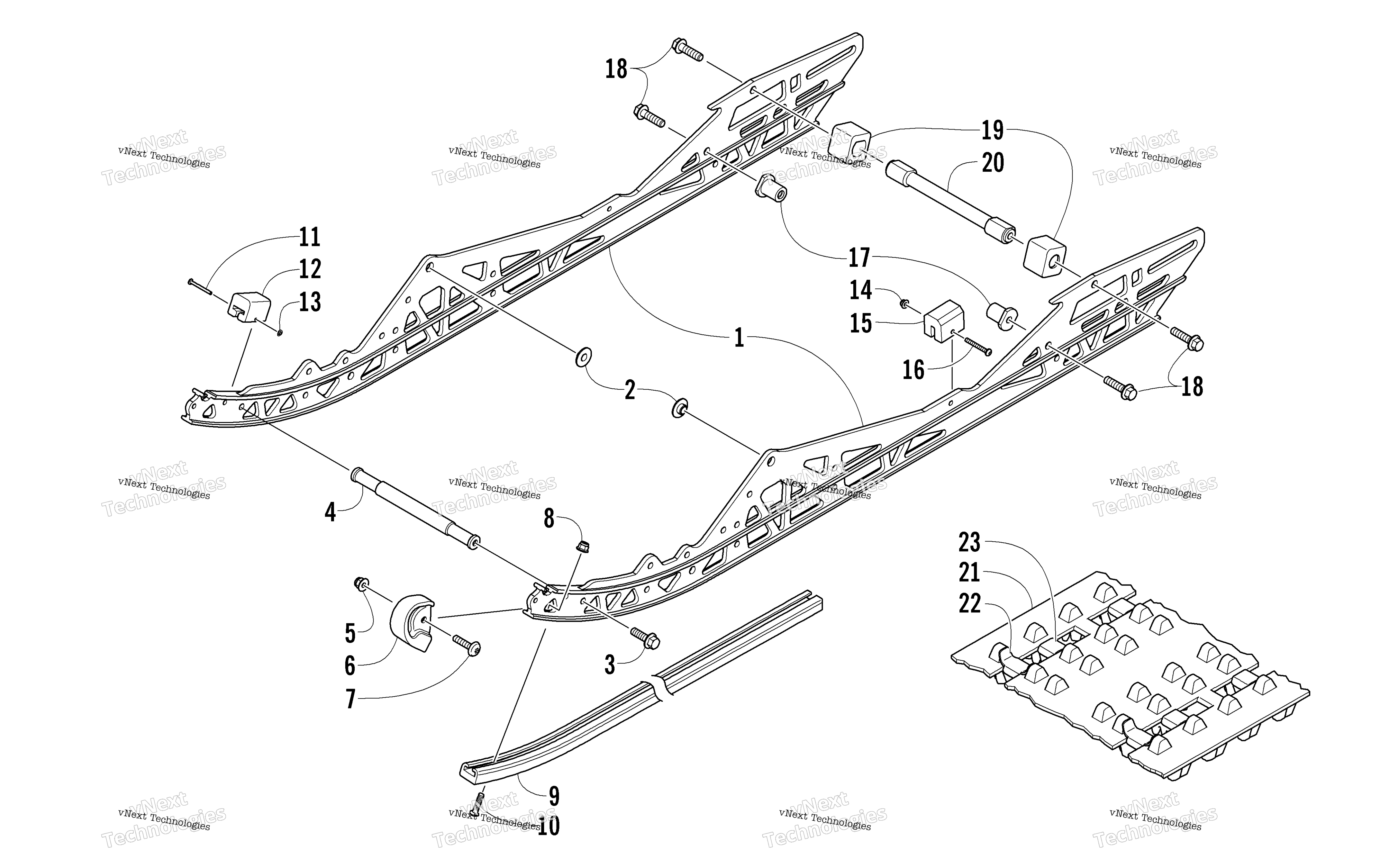 Slide Rail и Track узел