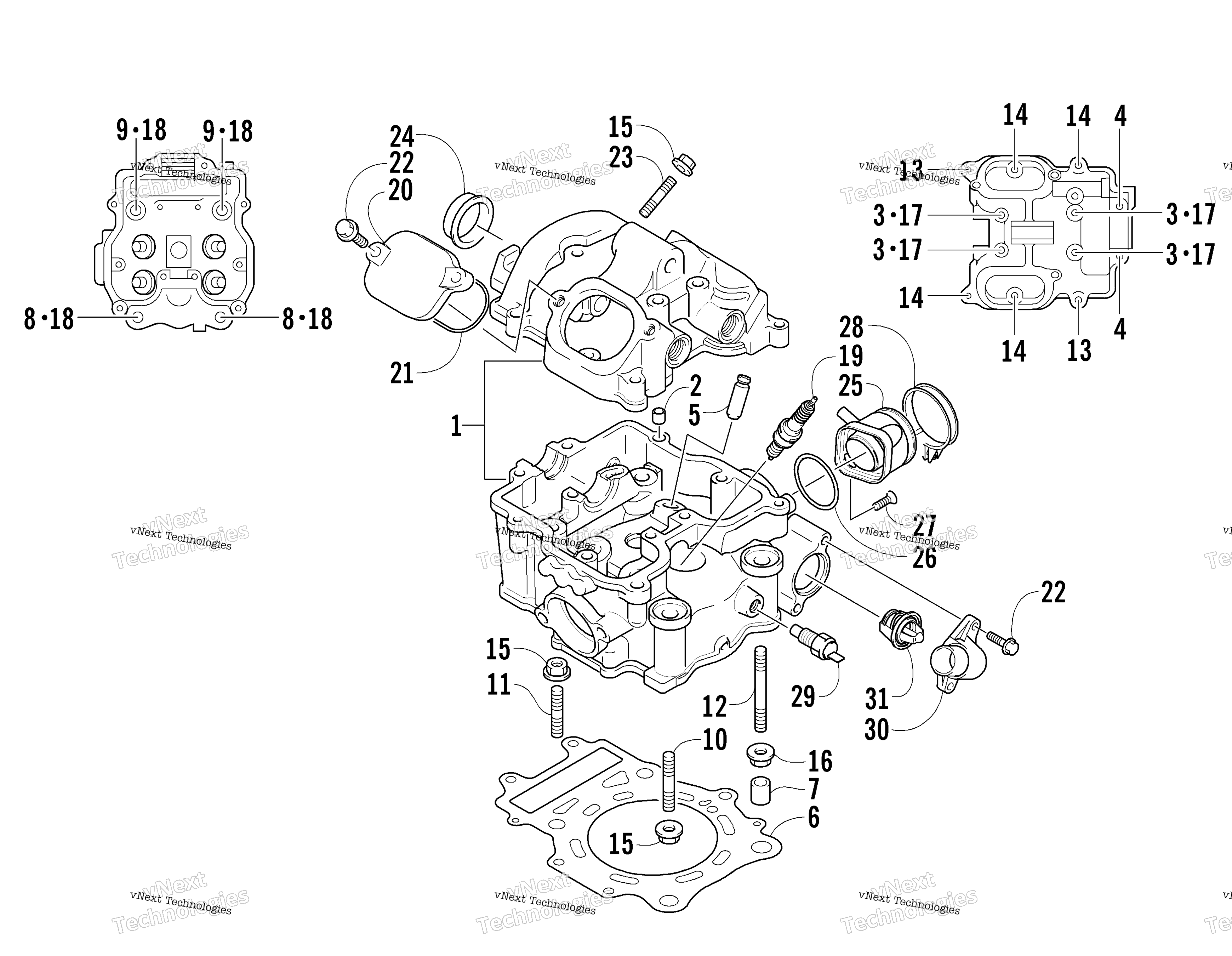 Цилиндр Head Assembly