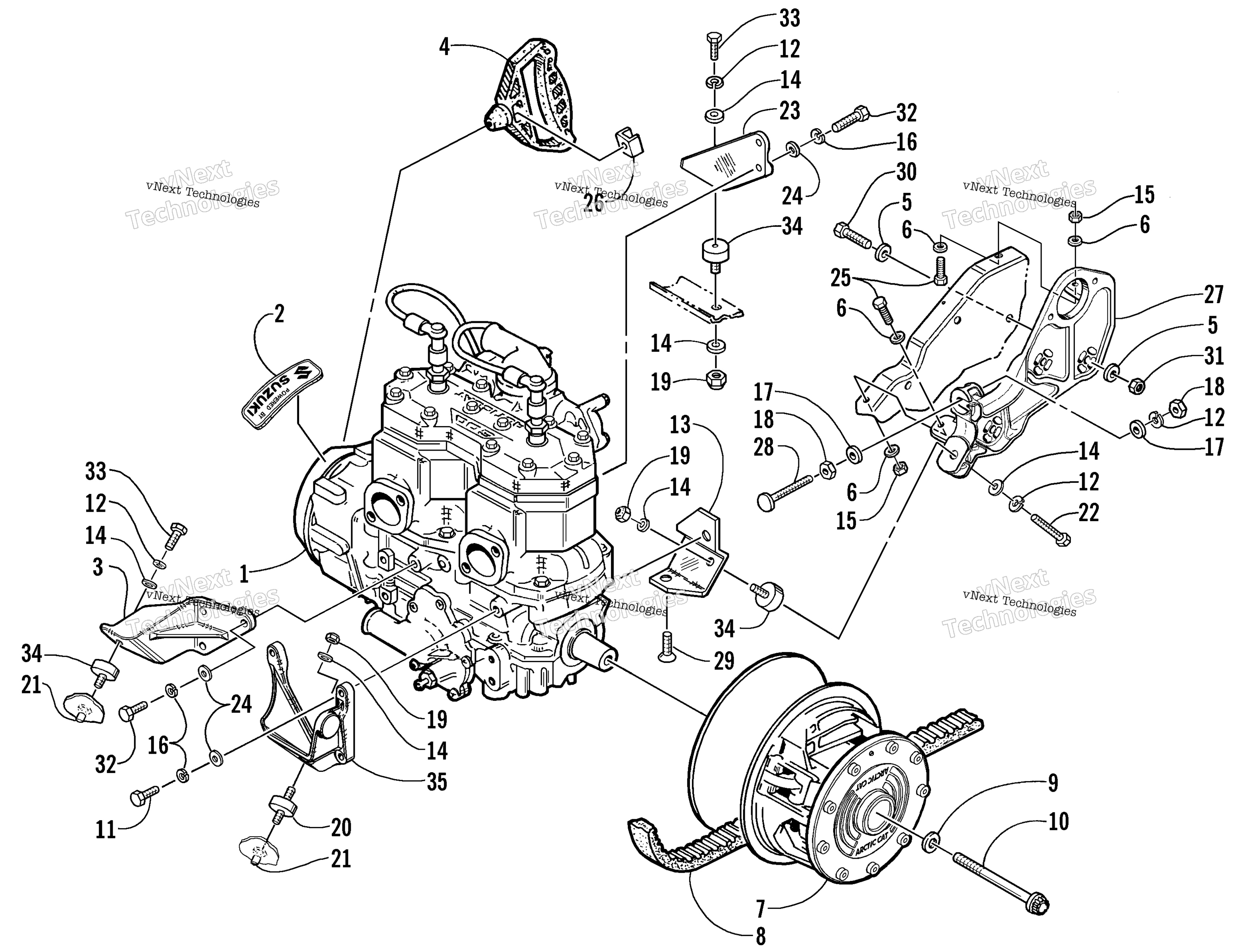 Двигатель And Related Parts