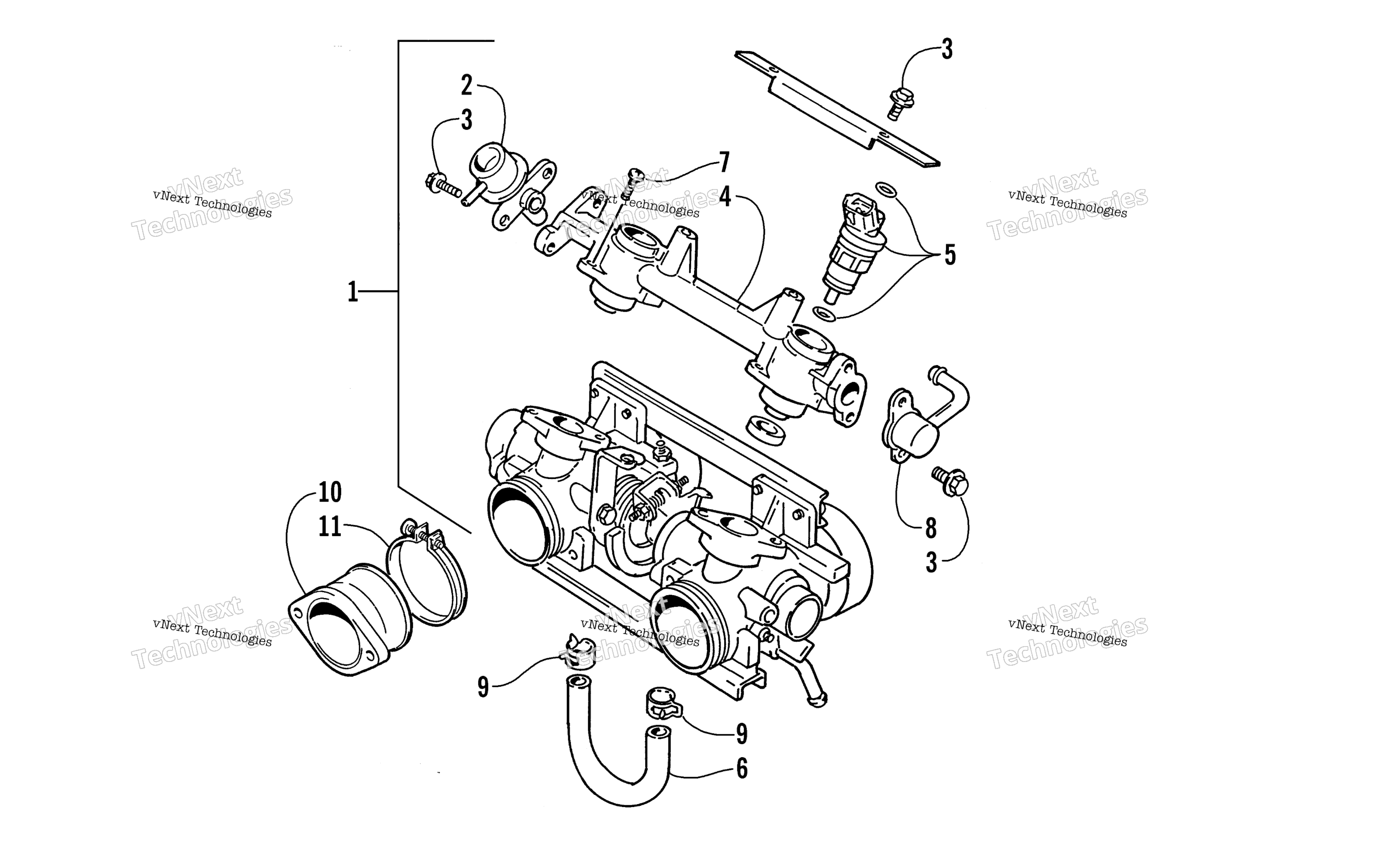 Дроссель Body Assembly