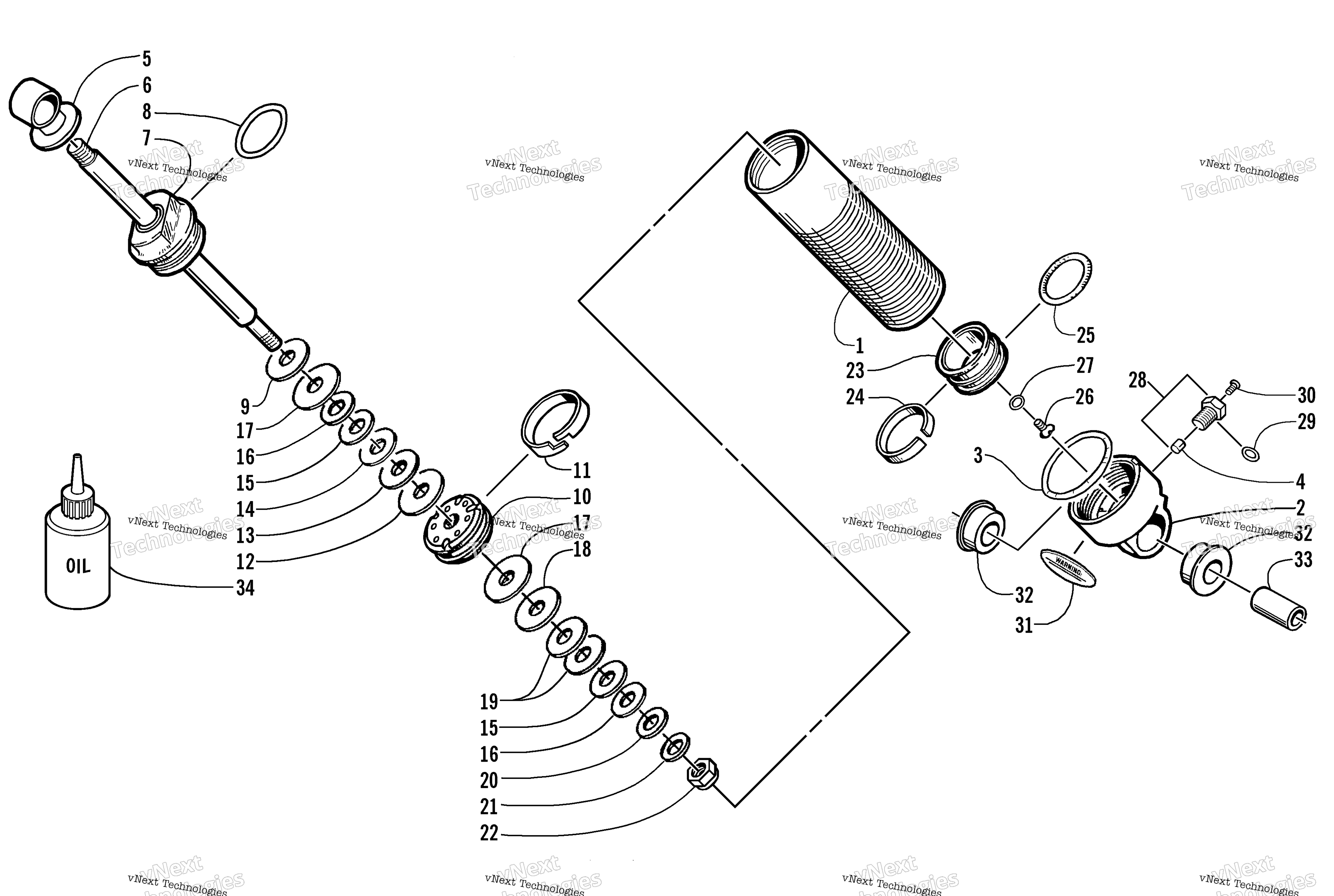 Задняя часть Suspension Front Arm Shock Absorber
