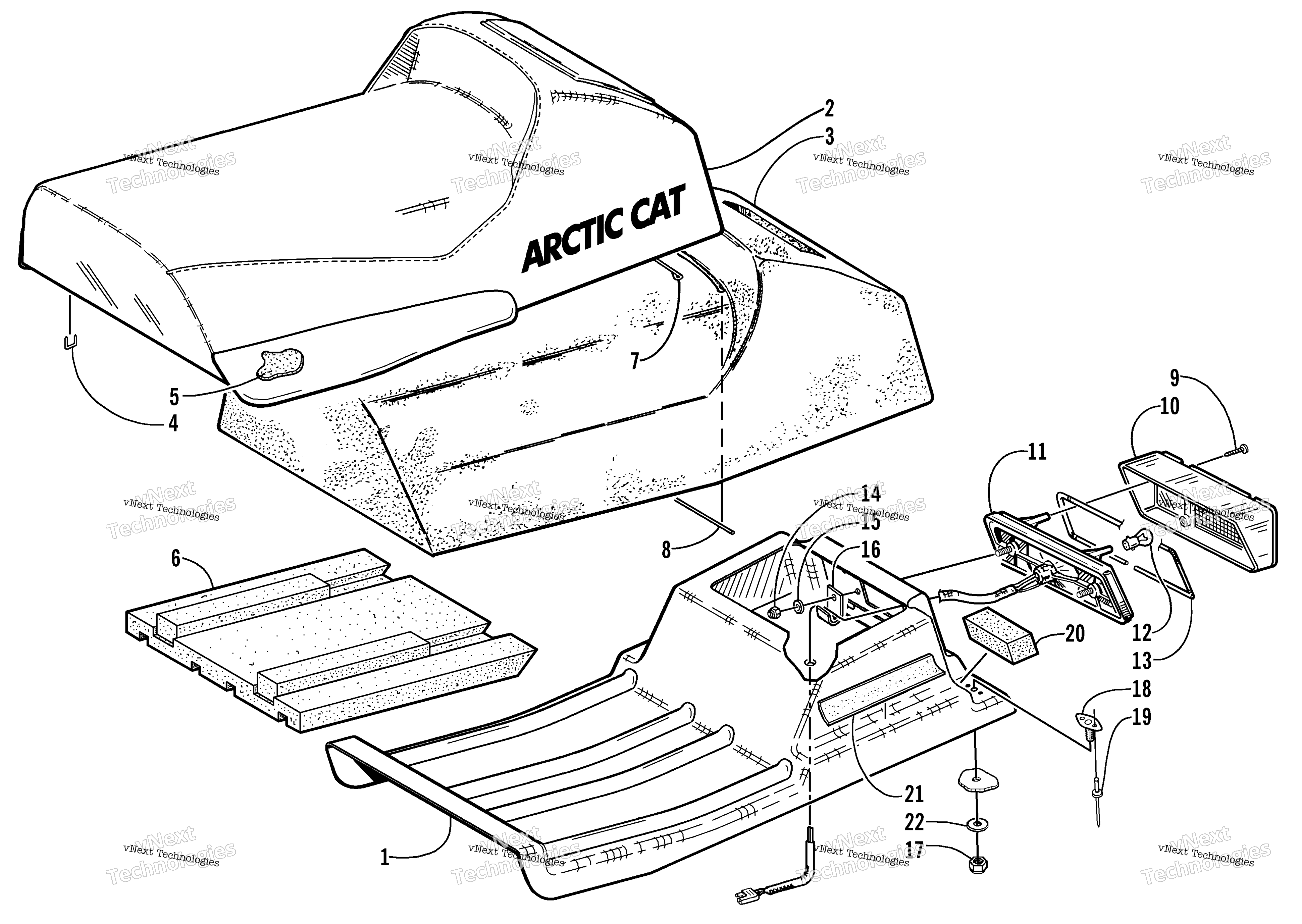 Сиденье And Taillight Assembly